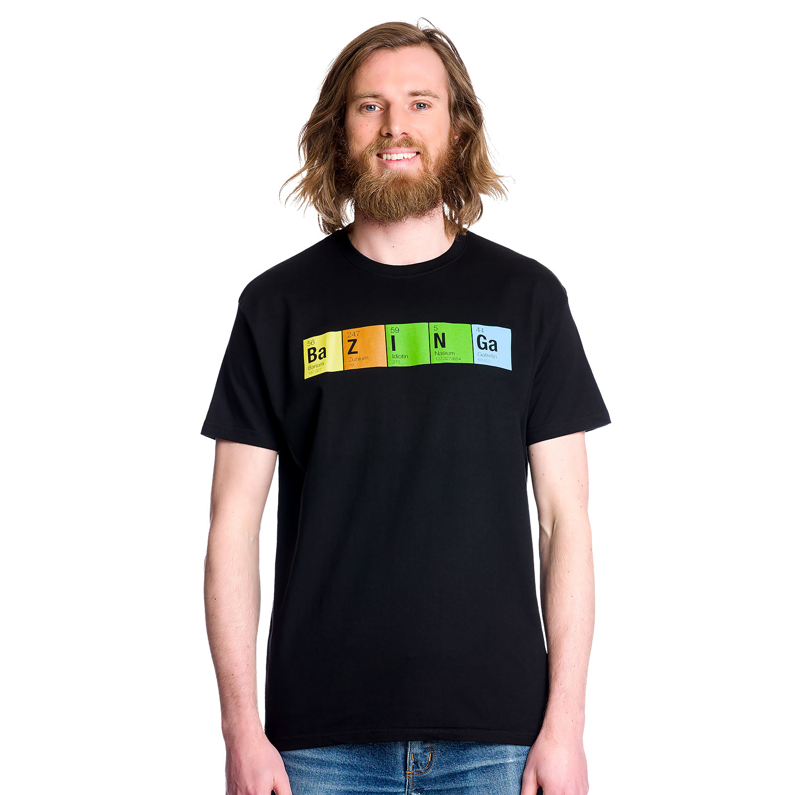The Big Bang Theory - Periodic Bazinga Fan T-Shirt - XXXL - Black