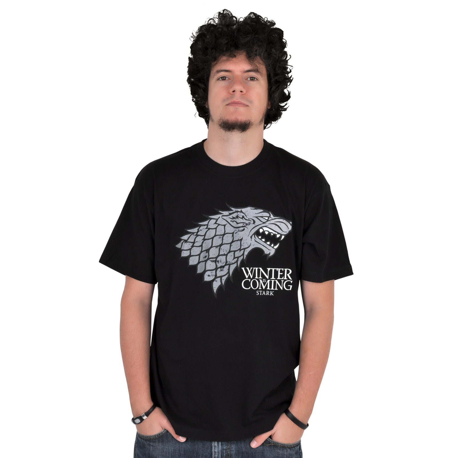 Game of Thrones - Huis Stark T-Shirt - S - Zwart