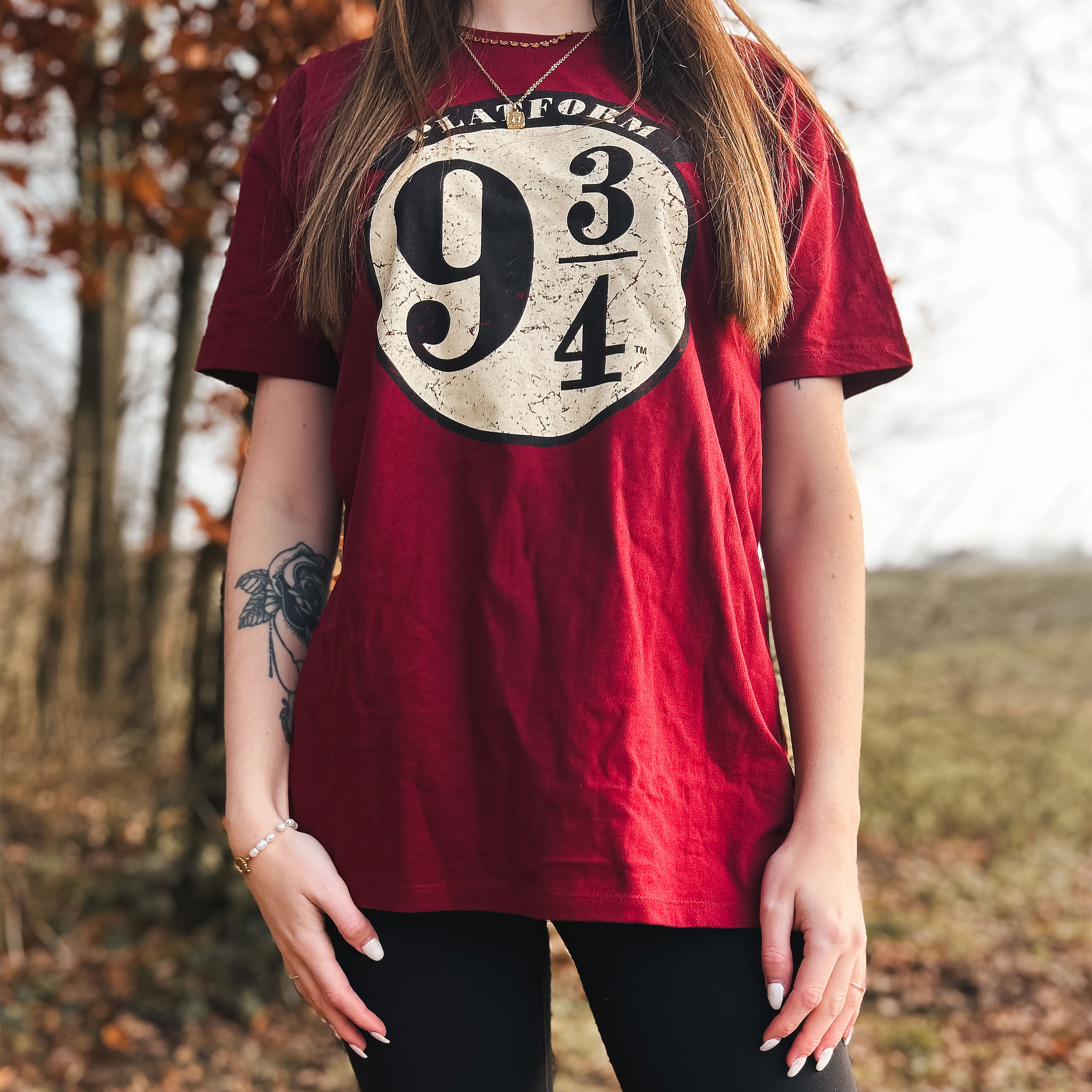 Harry Potter - Camiseta 9 3/4 - S - Rojo