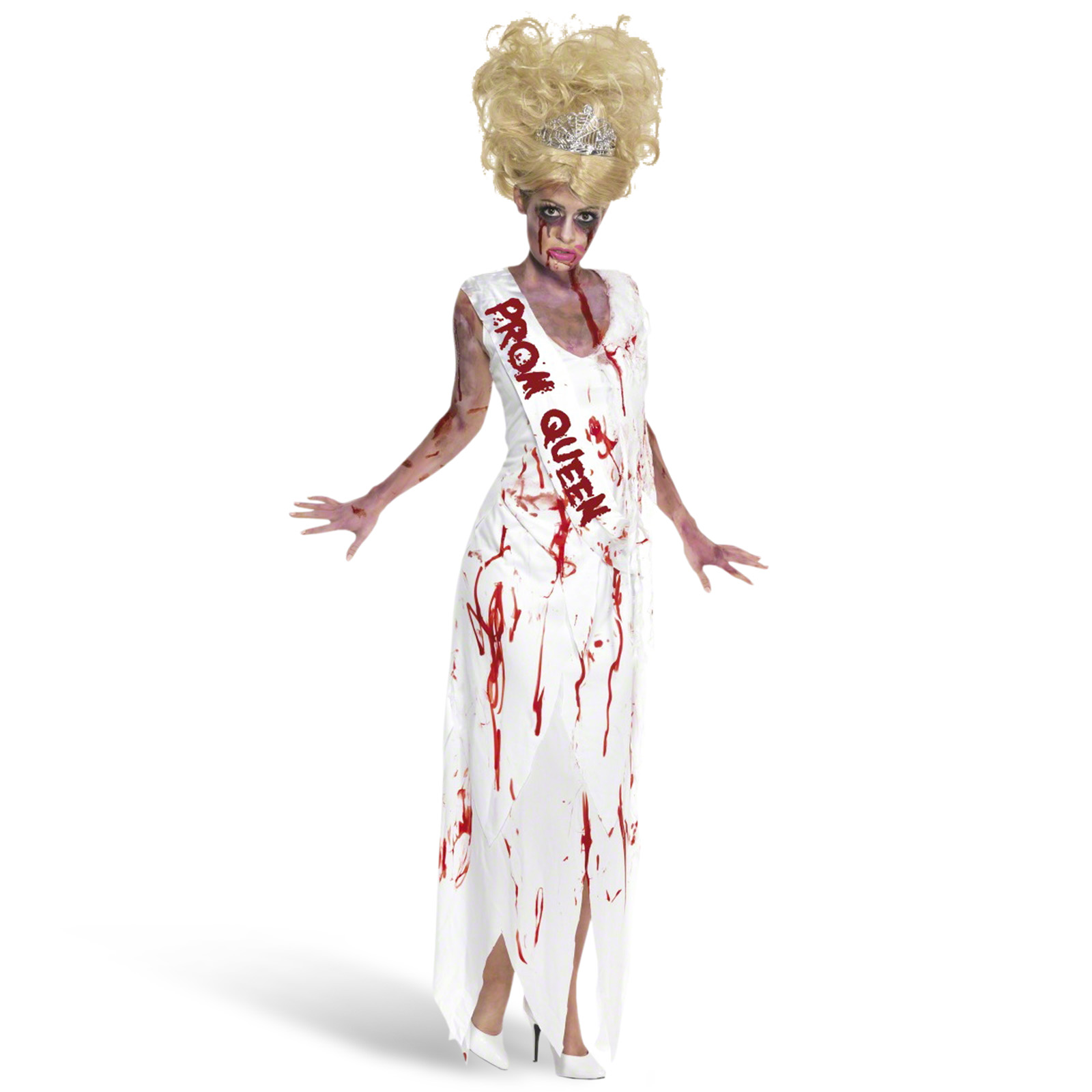 Horror Queen Kostuum Dames - S - Wit