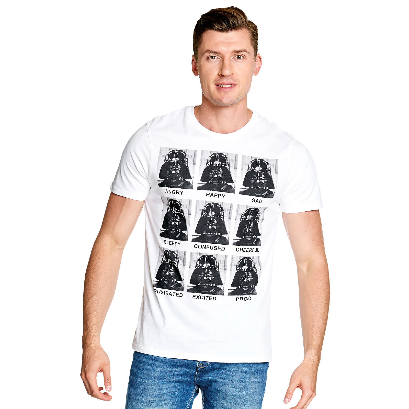 Star Wars - Darth Vader Multiface T-Shirt weiß - XL - Weiß