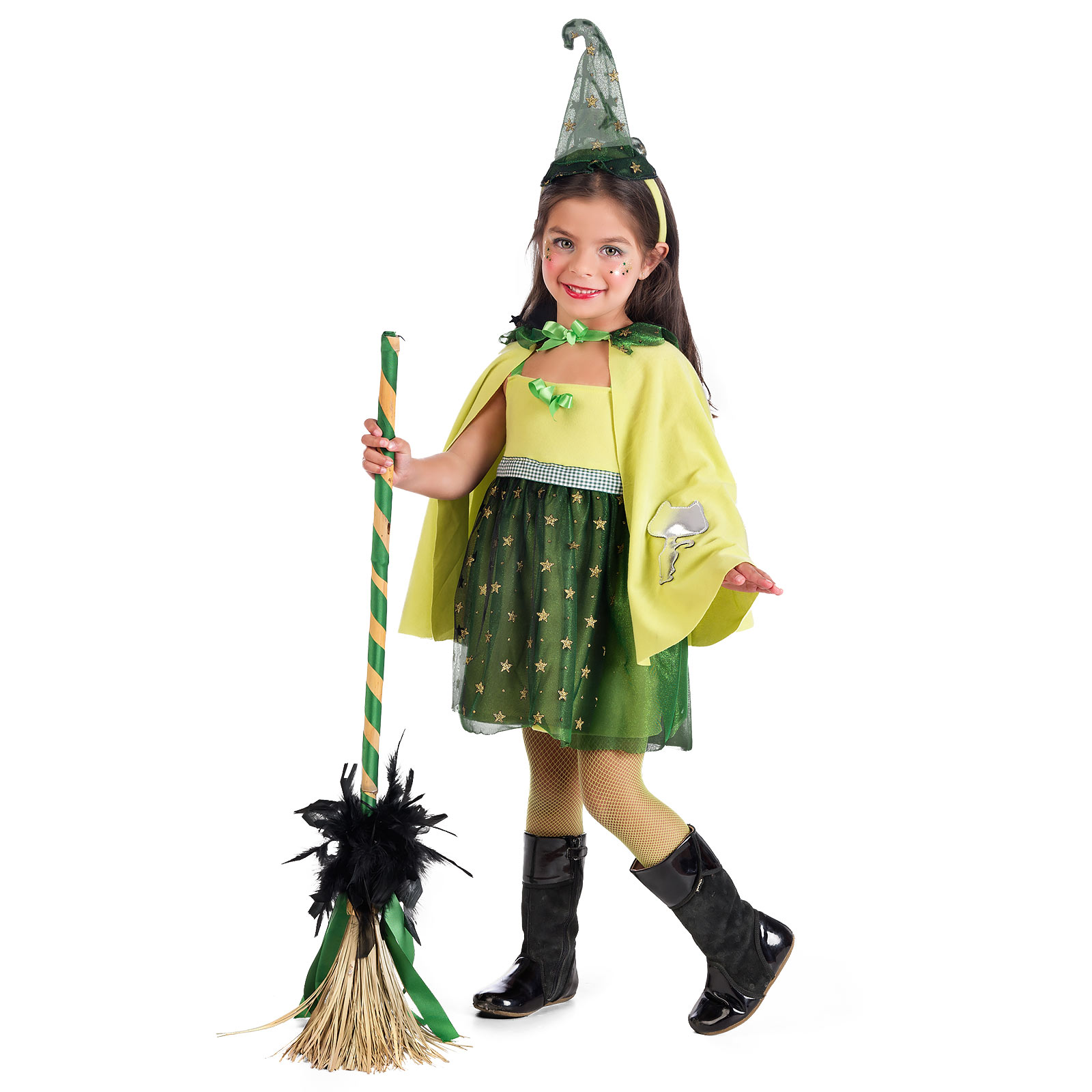 Strega Verde - Costume per Bambini - 1 anno - Verde