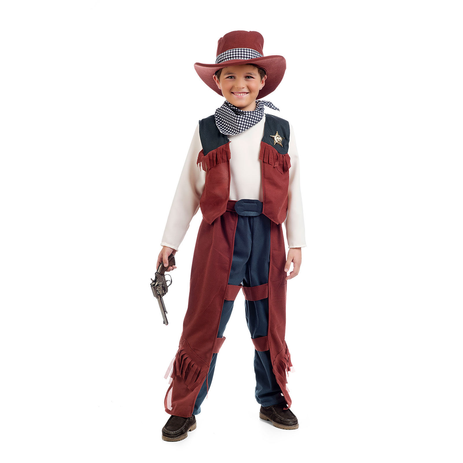 Cowboy Billie - Costume per bambini - 3/5 anni - Marrone/Verde