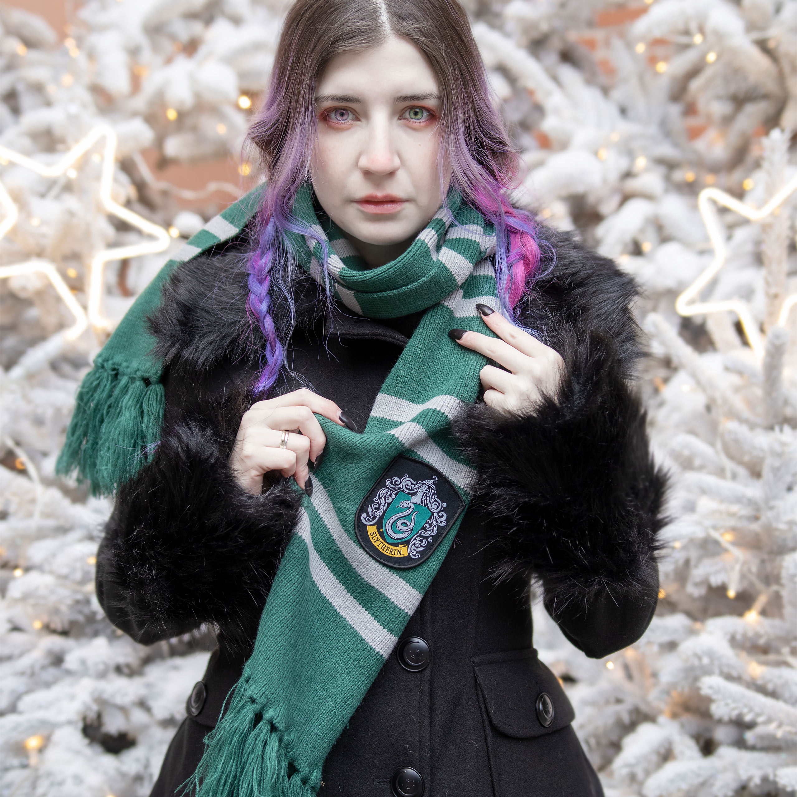 Harry Potter - Slytherin Knit Scarf Grey-Green