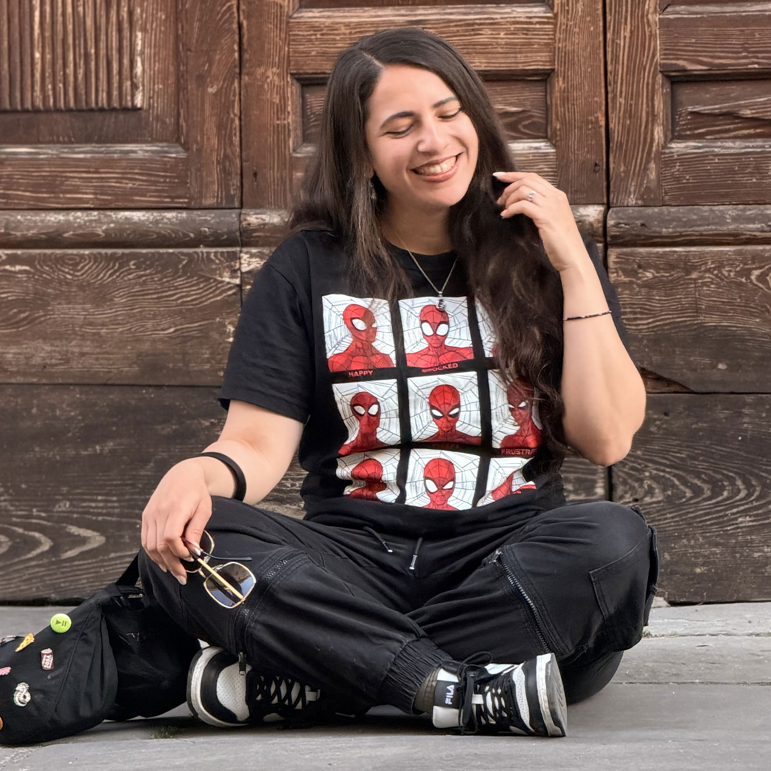 Spider-Man - Emoties T-shirt zwart - XXXL - Zwart