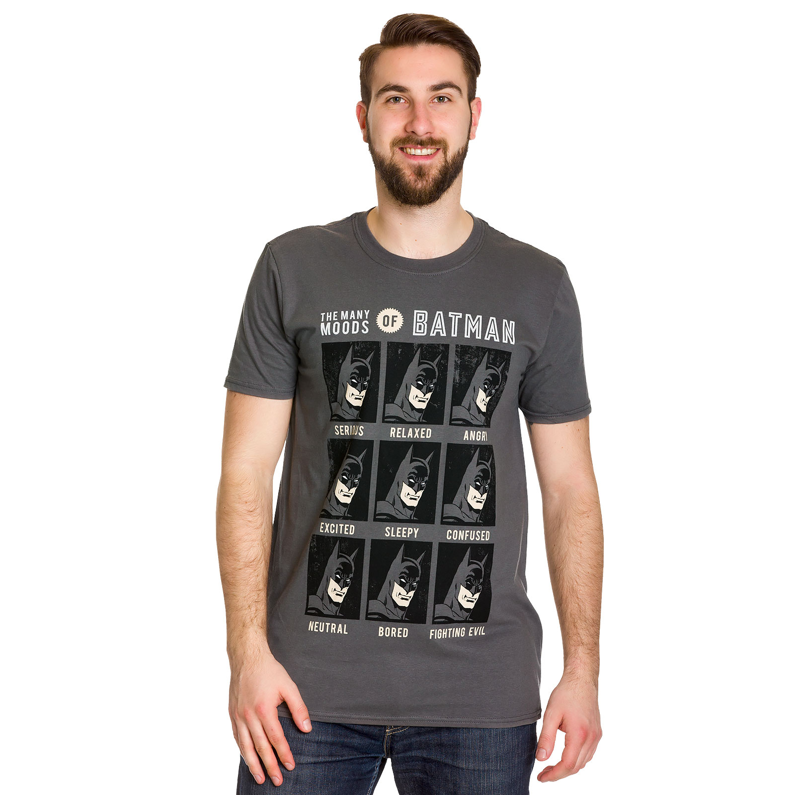 Batman - Emociones de Batman Camiseta - S - Gris