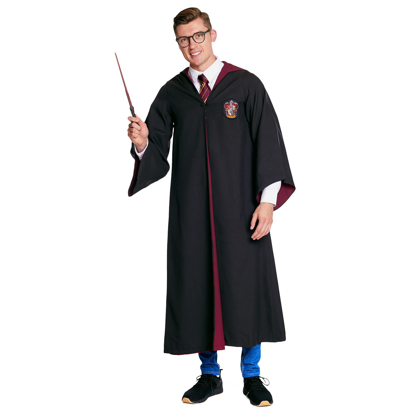 Harry Potter - Gryffindor Tovenaarsgewaad - L - Zwart,Rood