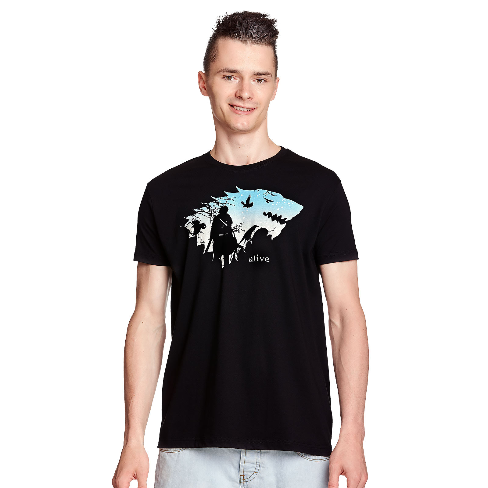Jon Is Alive T-Shirt schwarz - S - Schwarz