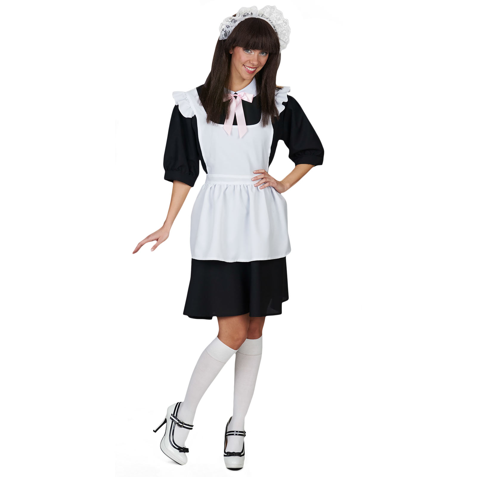Cosplay cameriera - Costume da donna - 36 38 - Nero,Bianco
