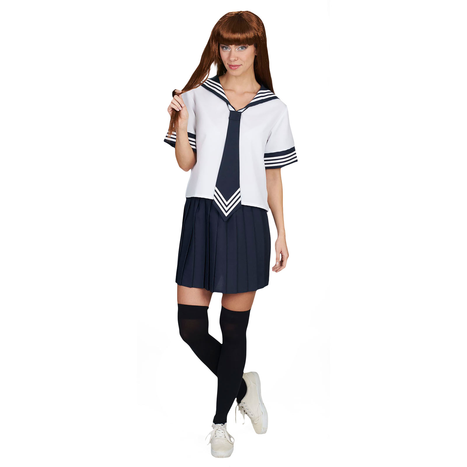 Cosplay - Matrozenmeisje Kostuum Dames - 32 34 - Blauw,Wit