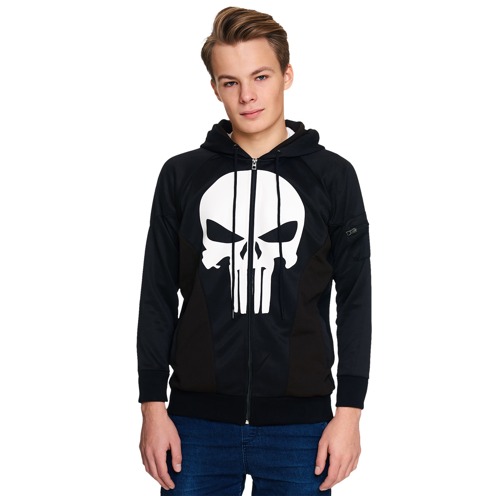 Punisher - Logo Hoodie Zwart - S - Zwart