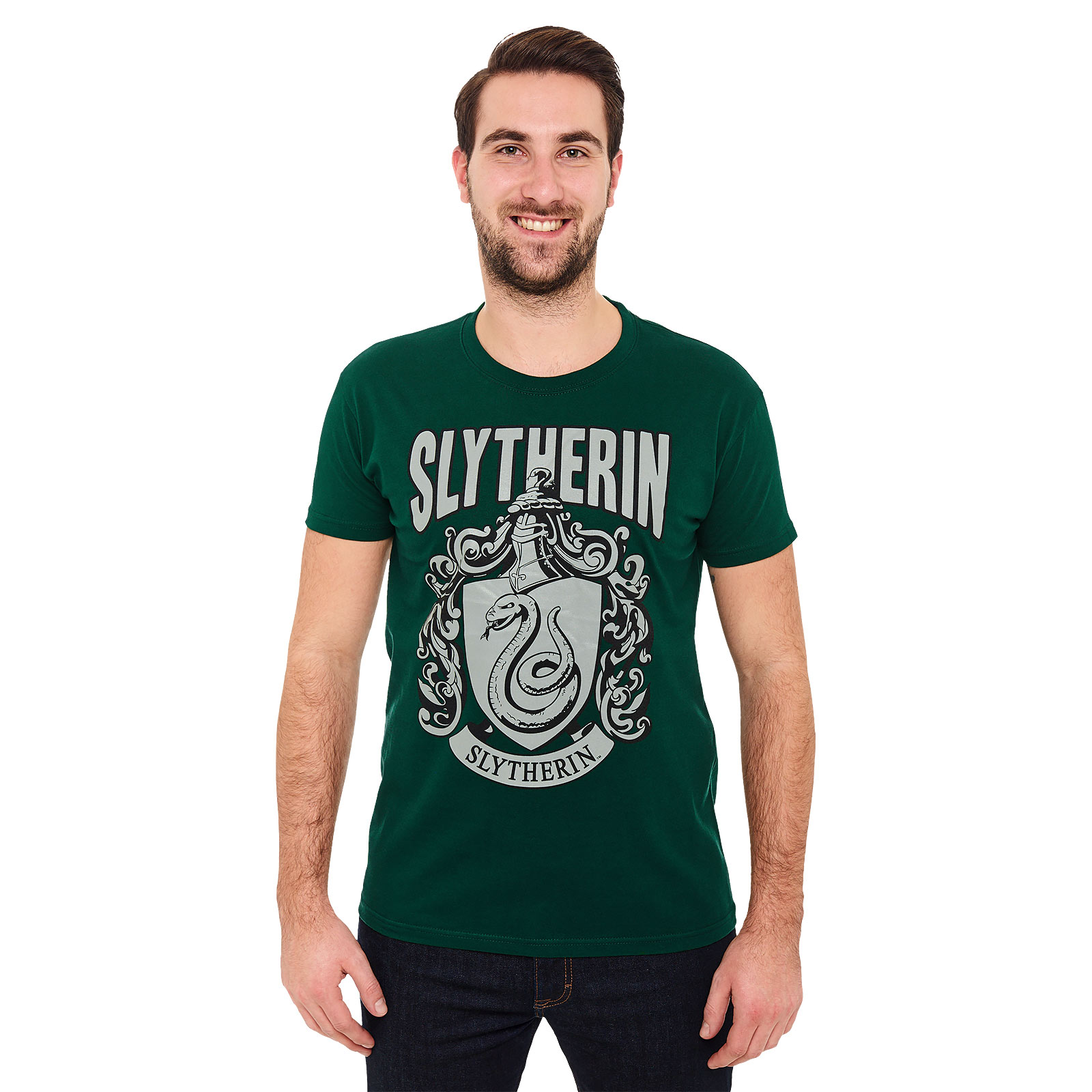 Harry Potter - Slytherin Wappen T-Shirt - L - Grün