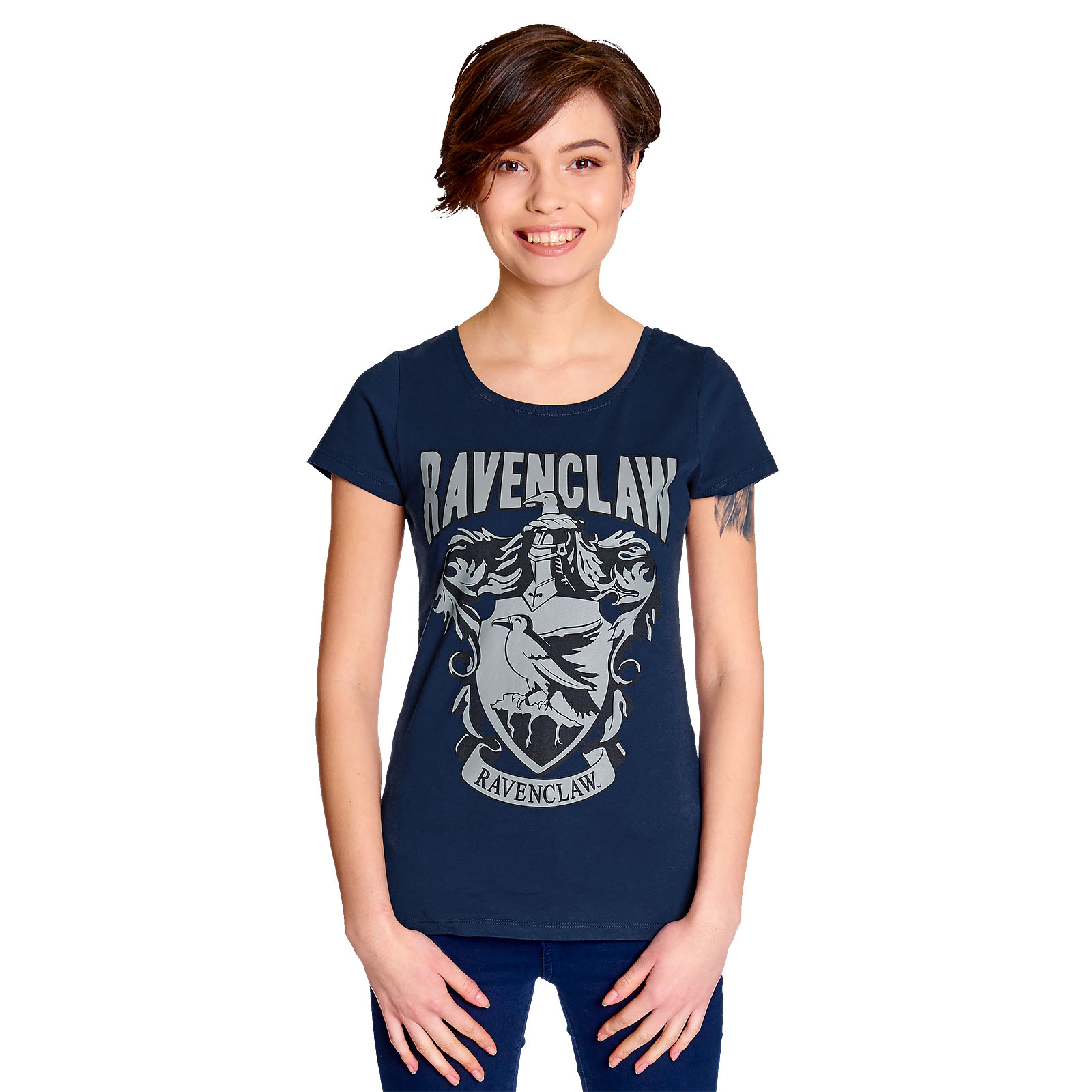 Harry Potter - Ravenclaw Wapen Dames T-shirt Blauw - XL - Blauw