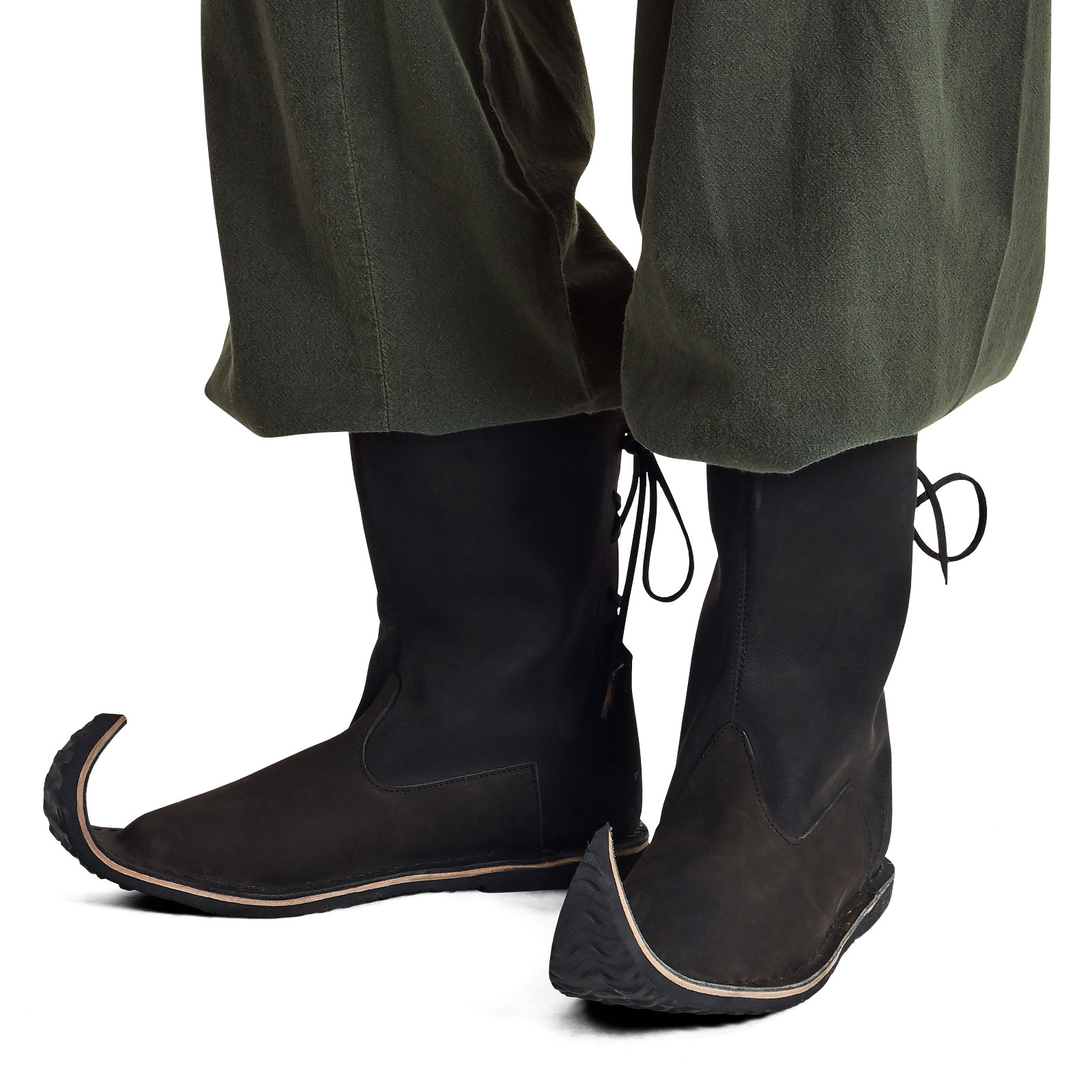 Botas de pico medievales negras - 37