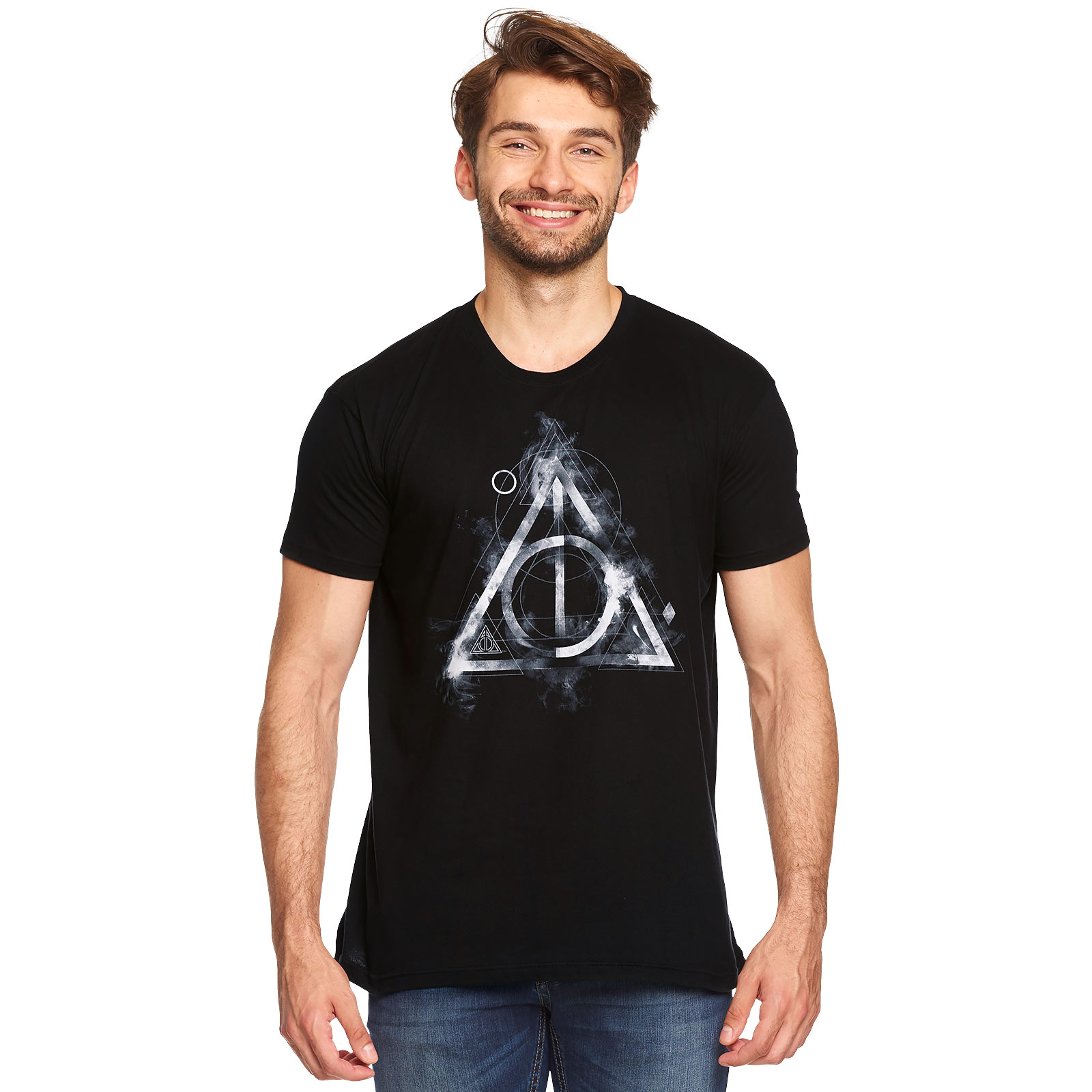 Harry Potter - T-Shirt Smoky Hallows noir - M - Noir