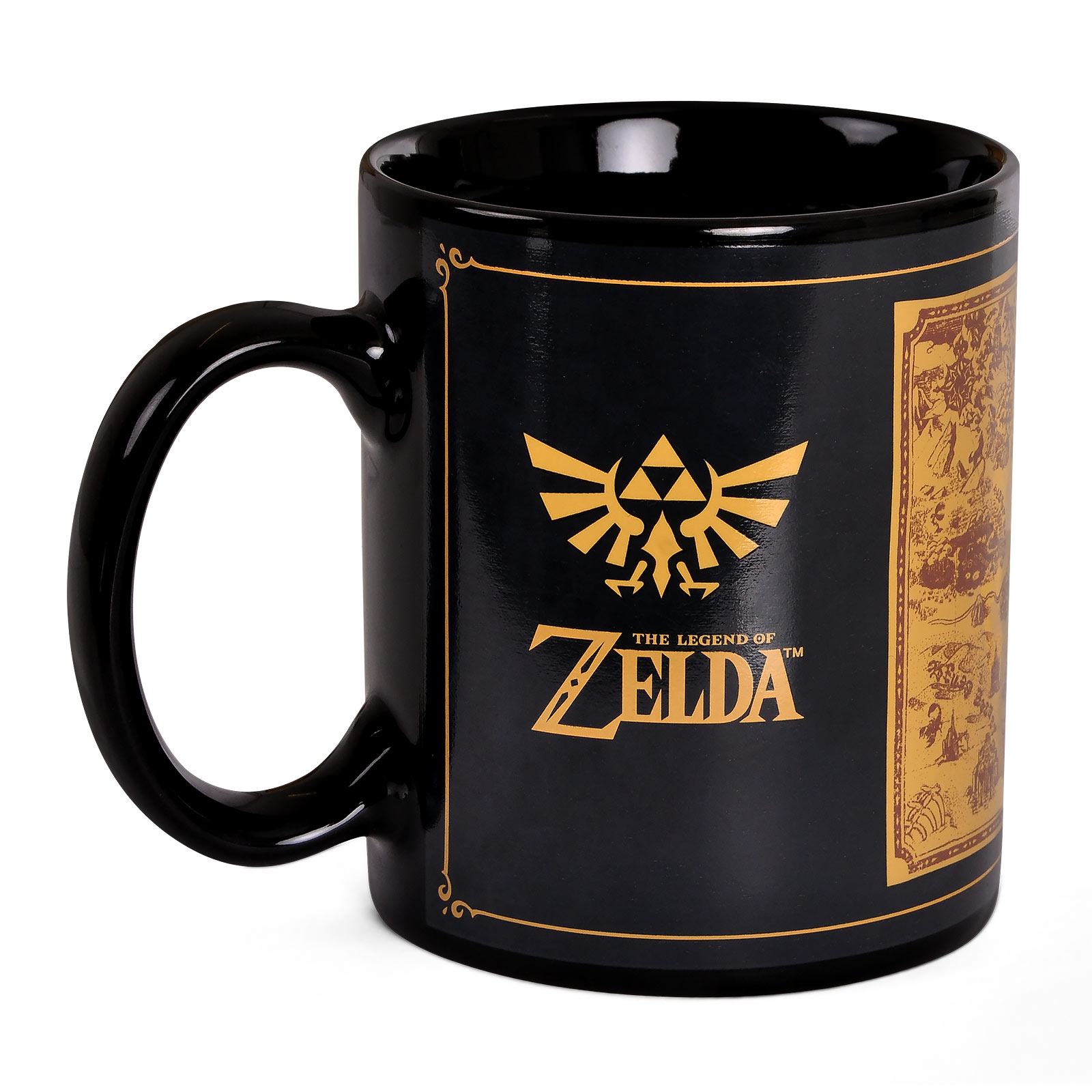 Zelda - Tazza effetto termico con silhouette della mappa