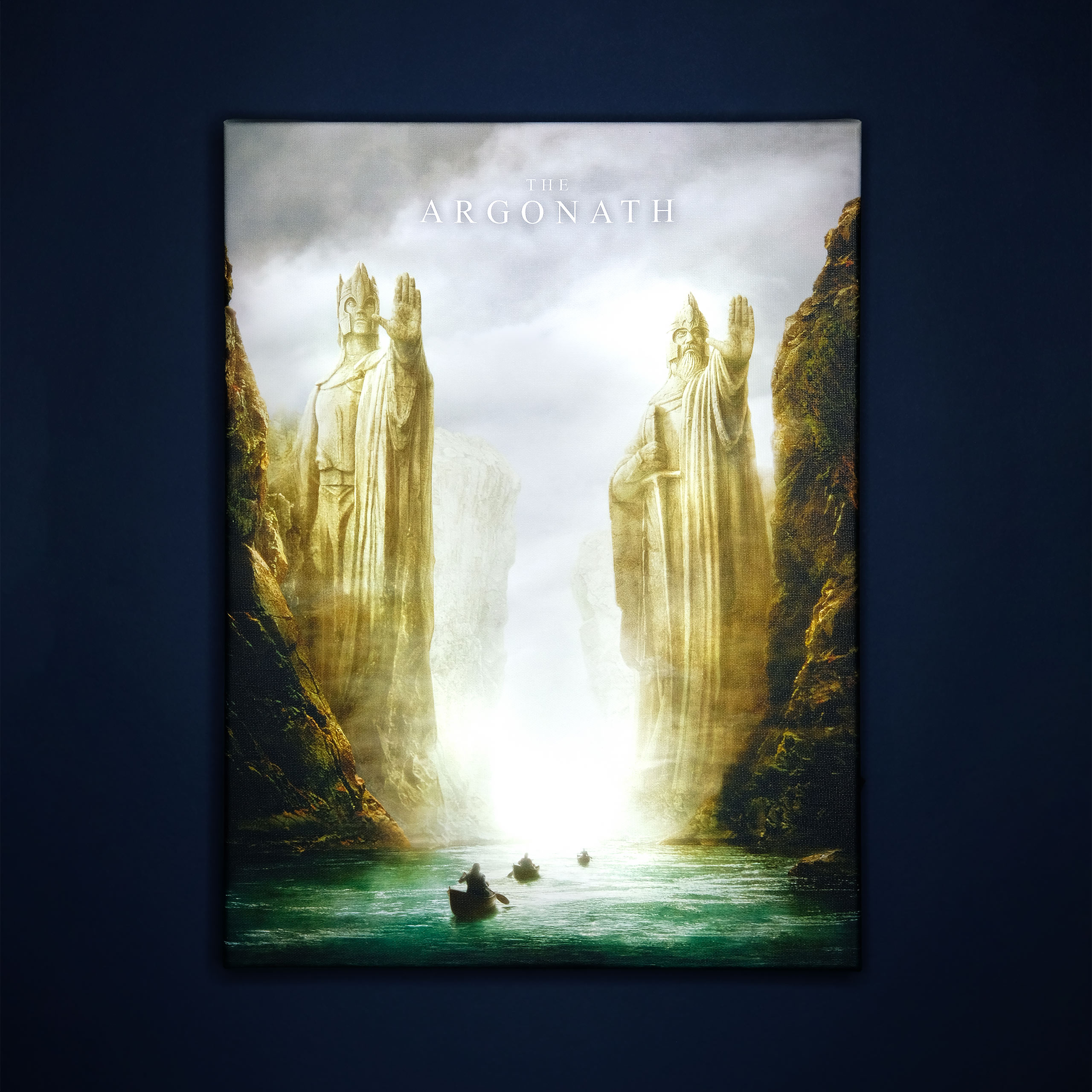 The Lord of the Rings - Argonath wall picture with light