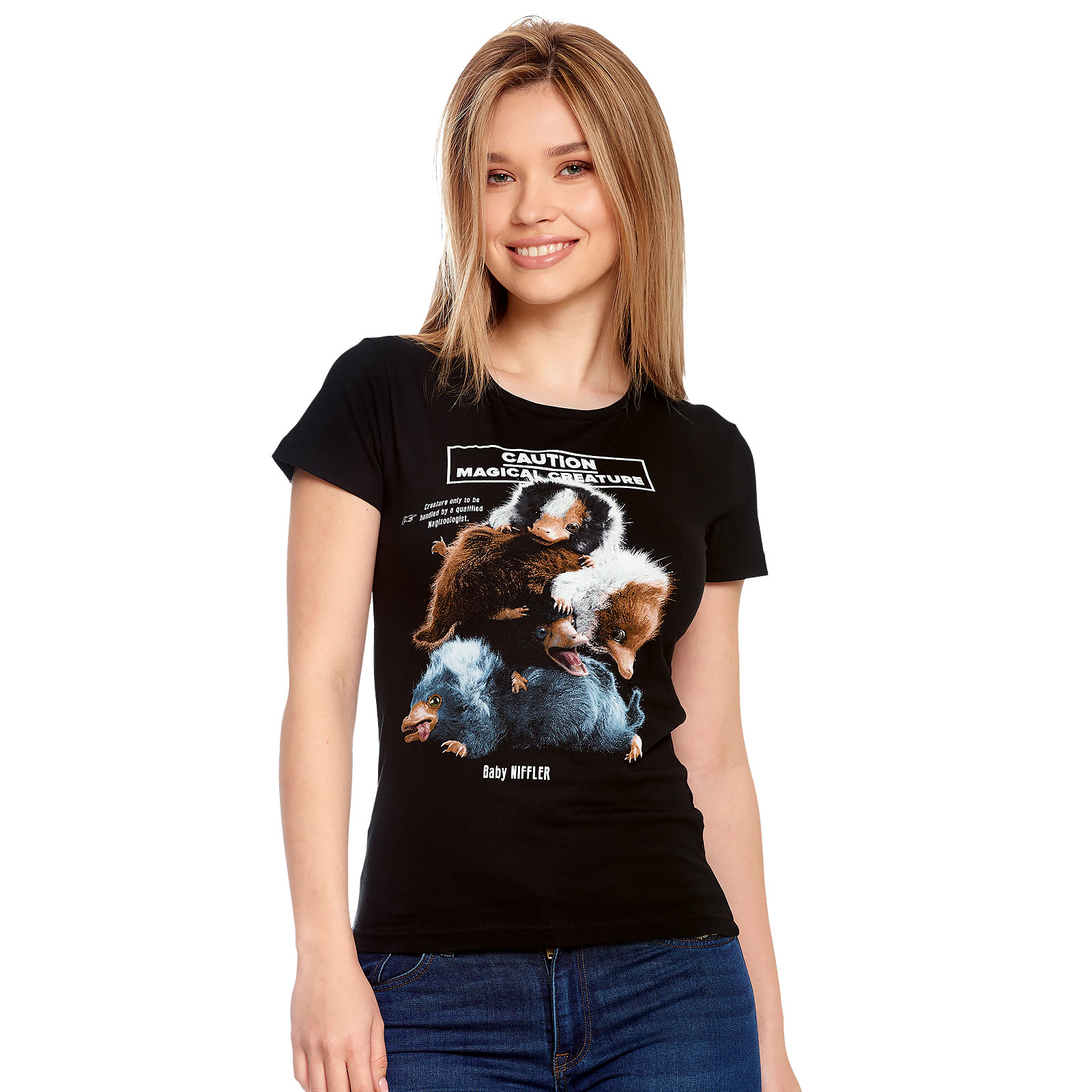 Baby Niffler Dames T-shirt Zwart - Fantastische Beesten - S - Zwart