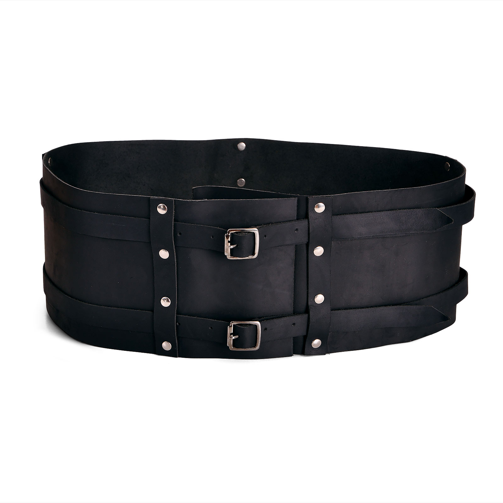 Viking Belt Joon with Buckles Black - 140 cm
