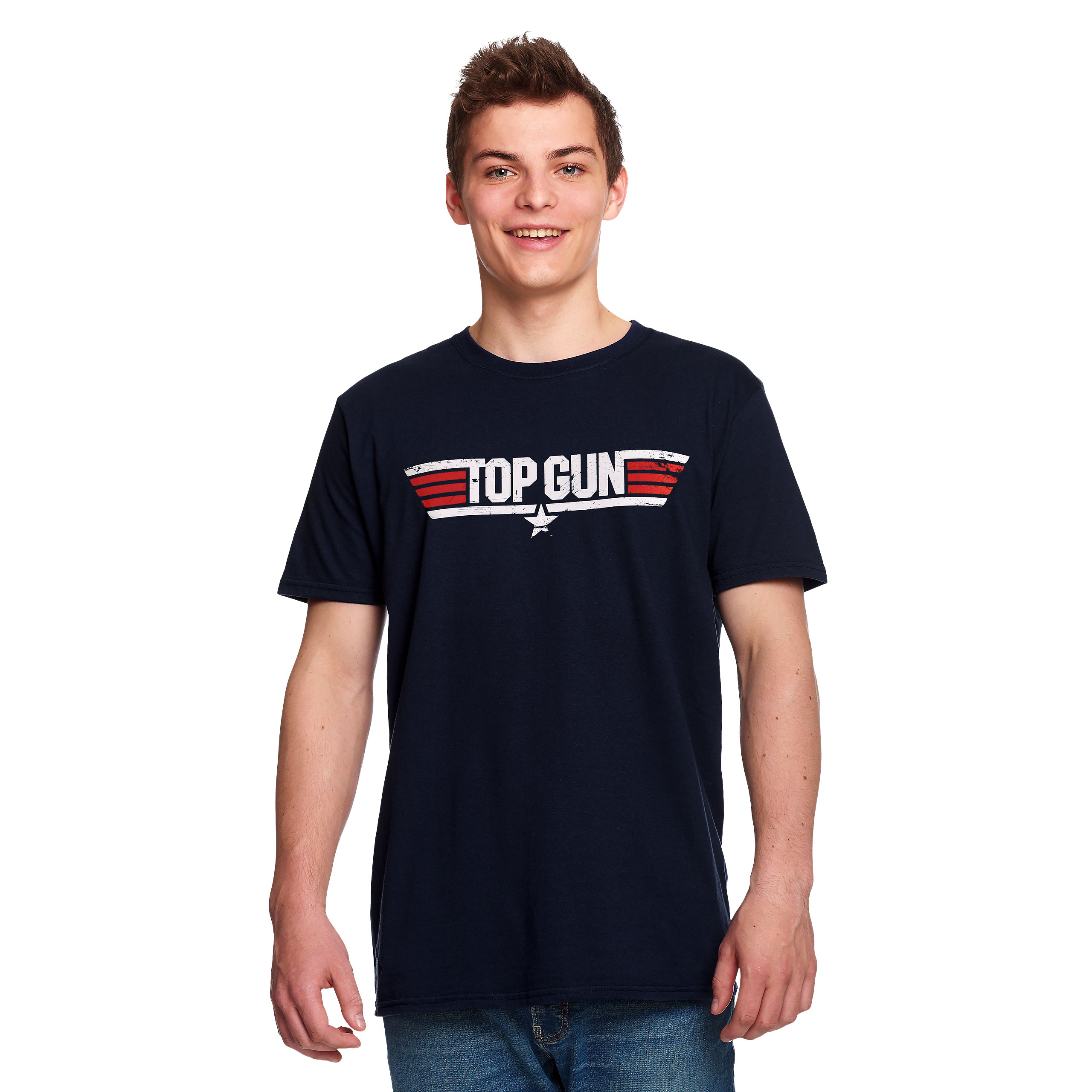 Top Gun - Logo T-shirt blauw - M - Blauw