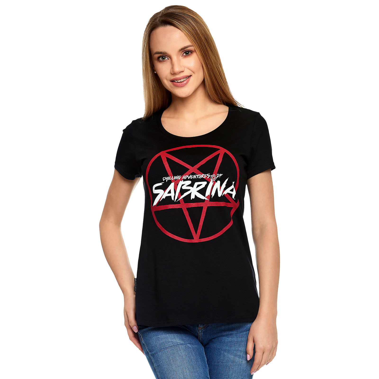 Chilling Adventures of Sabrina - Logo T-Shirt Dames zwart - XS - Zwart