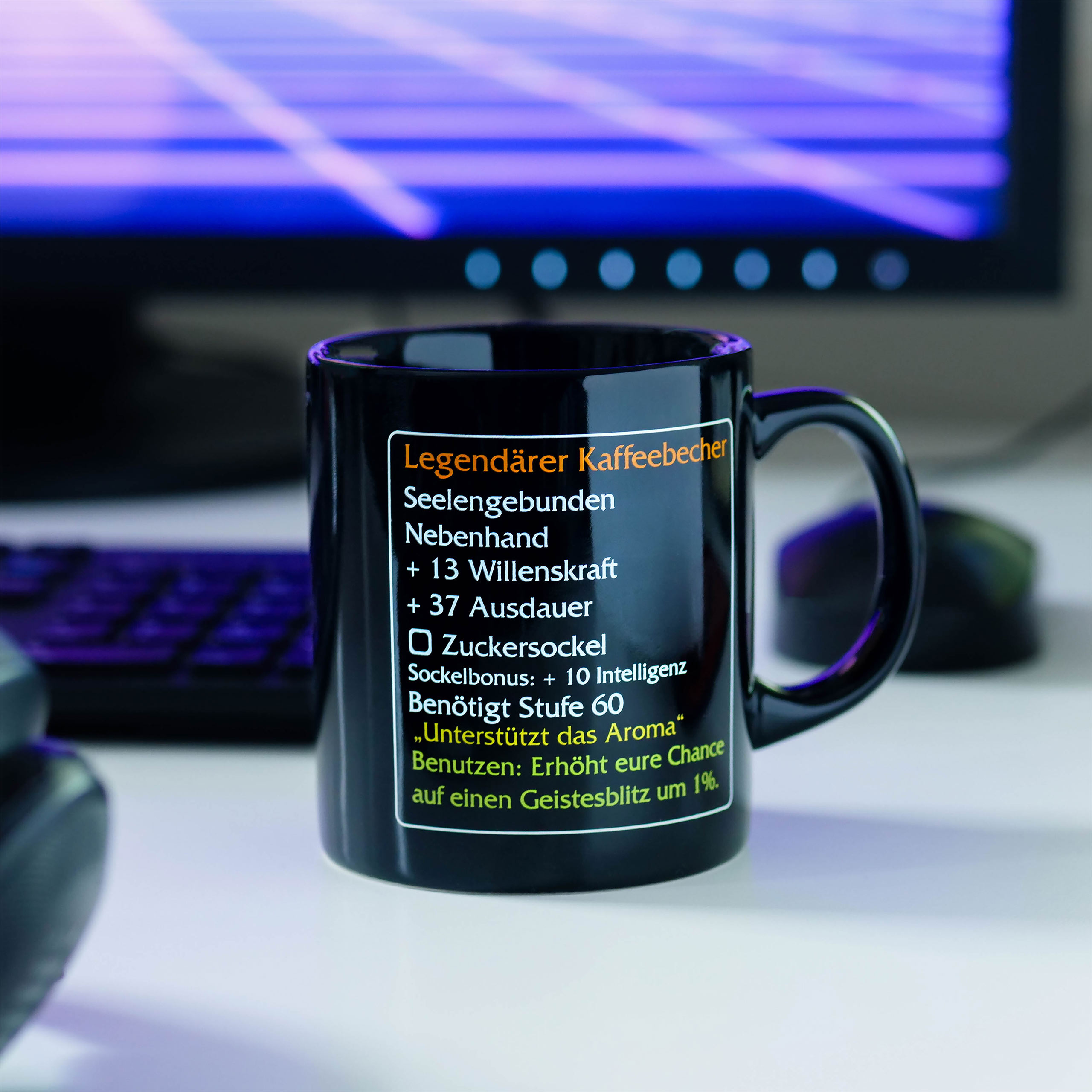 Taza de café legendaria nivel 60 - artículo de MMO Classic para fans