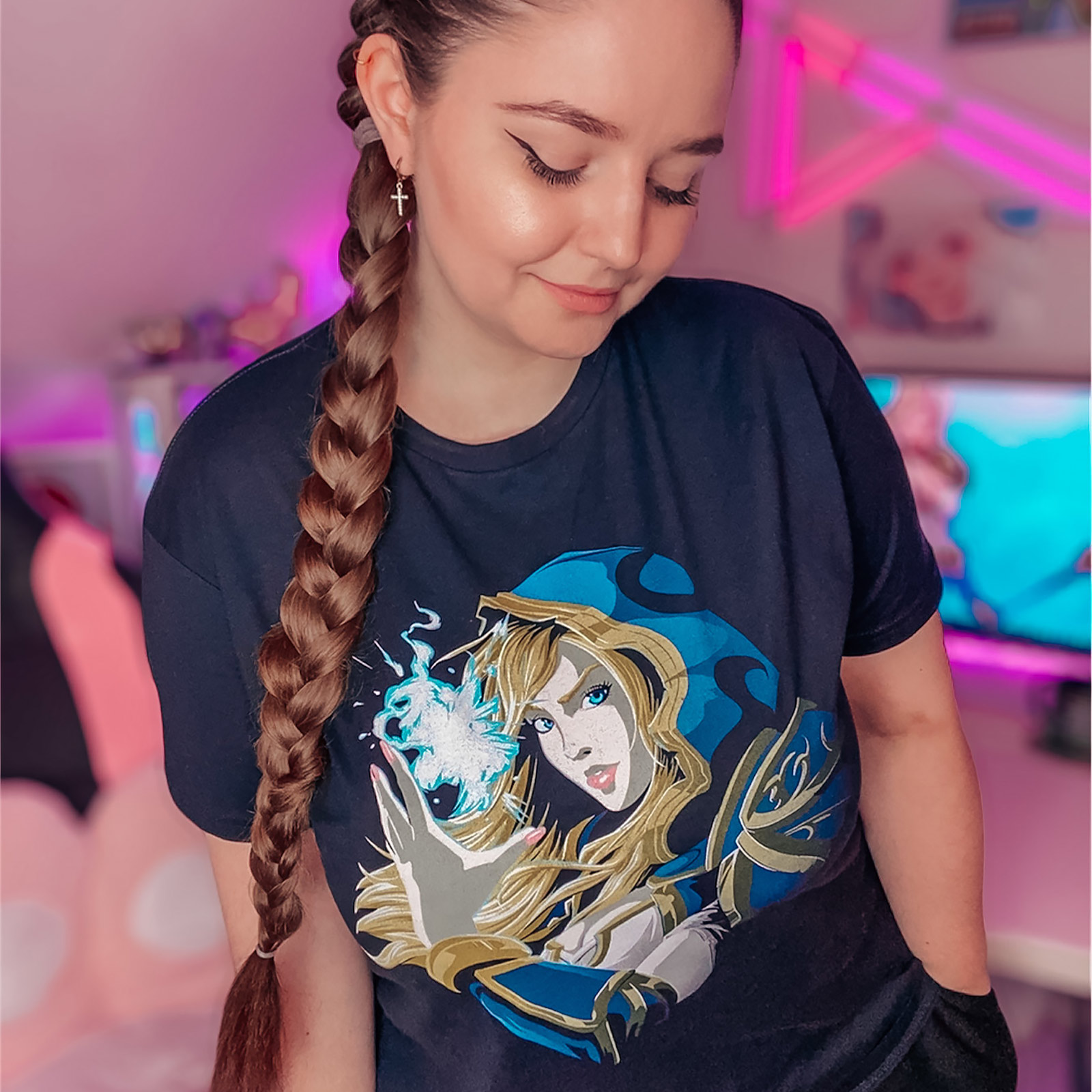 World of Warcraft - Jaina Proudmoore T-shirt blauw - S - Blauw - Blizzard