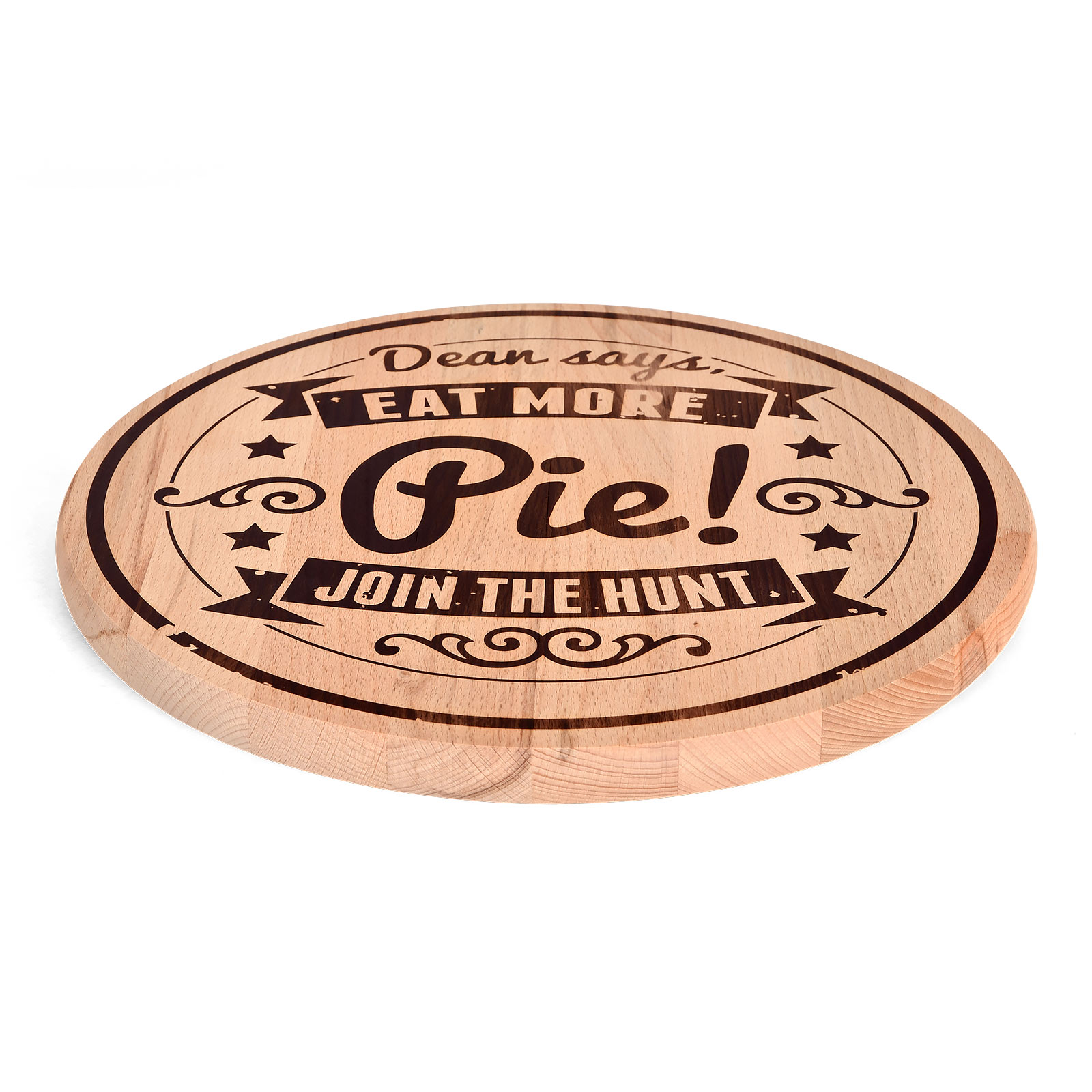 Supernatural - Eat More Pie Tabla de cortar de haya