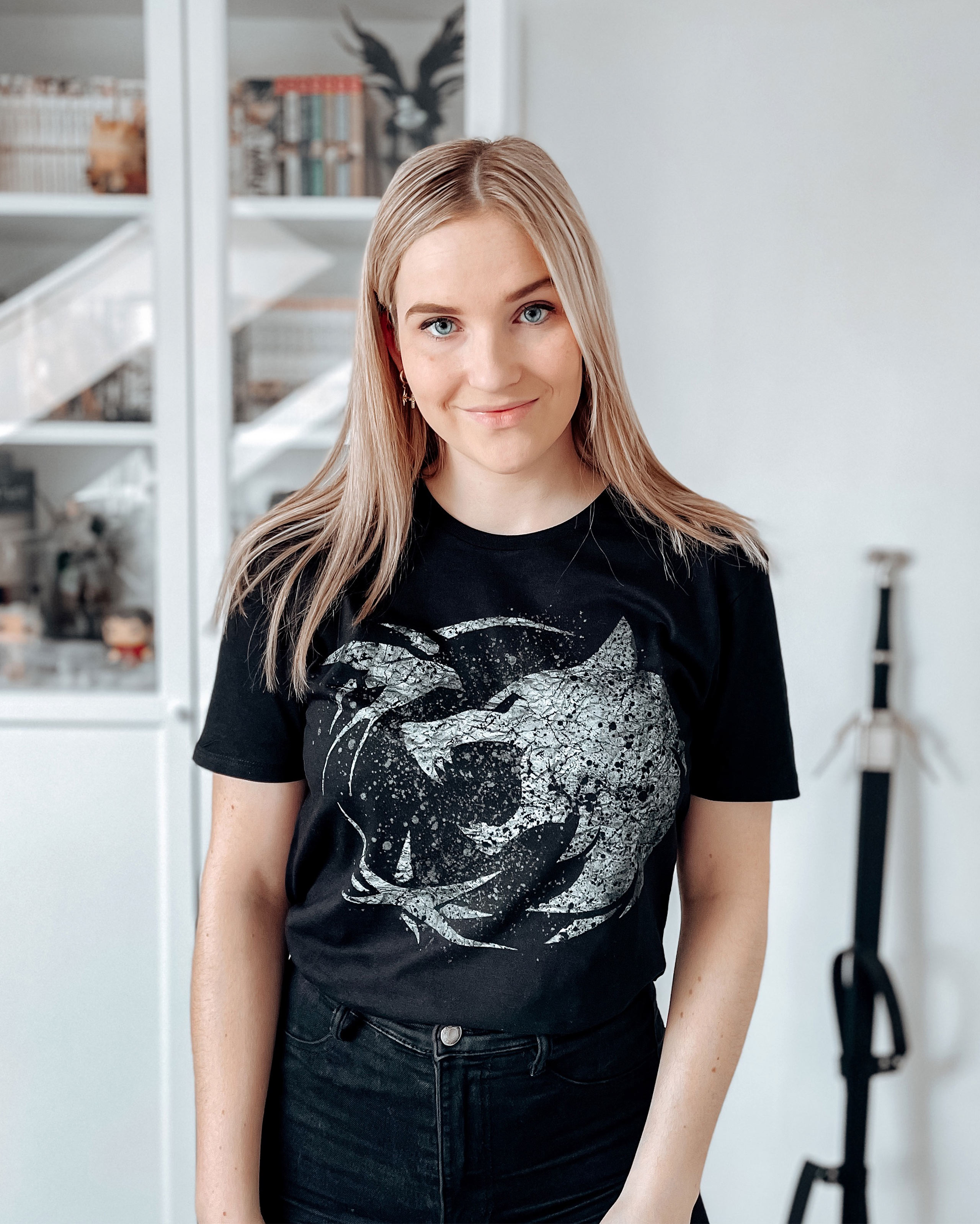 Wolf Emblem T-Shirt for Witcher Fans black - XXXL - Black