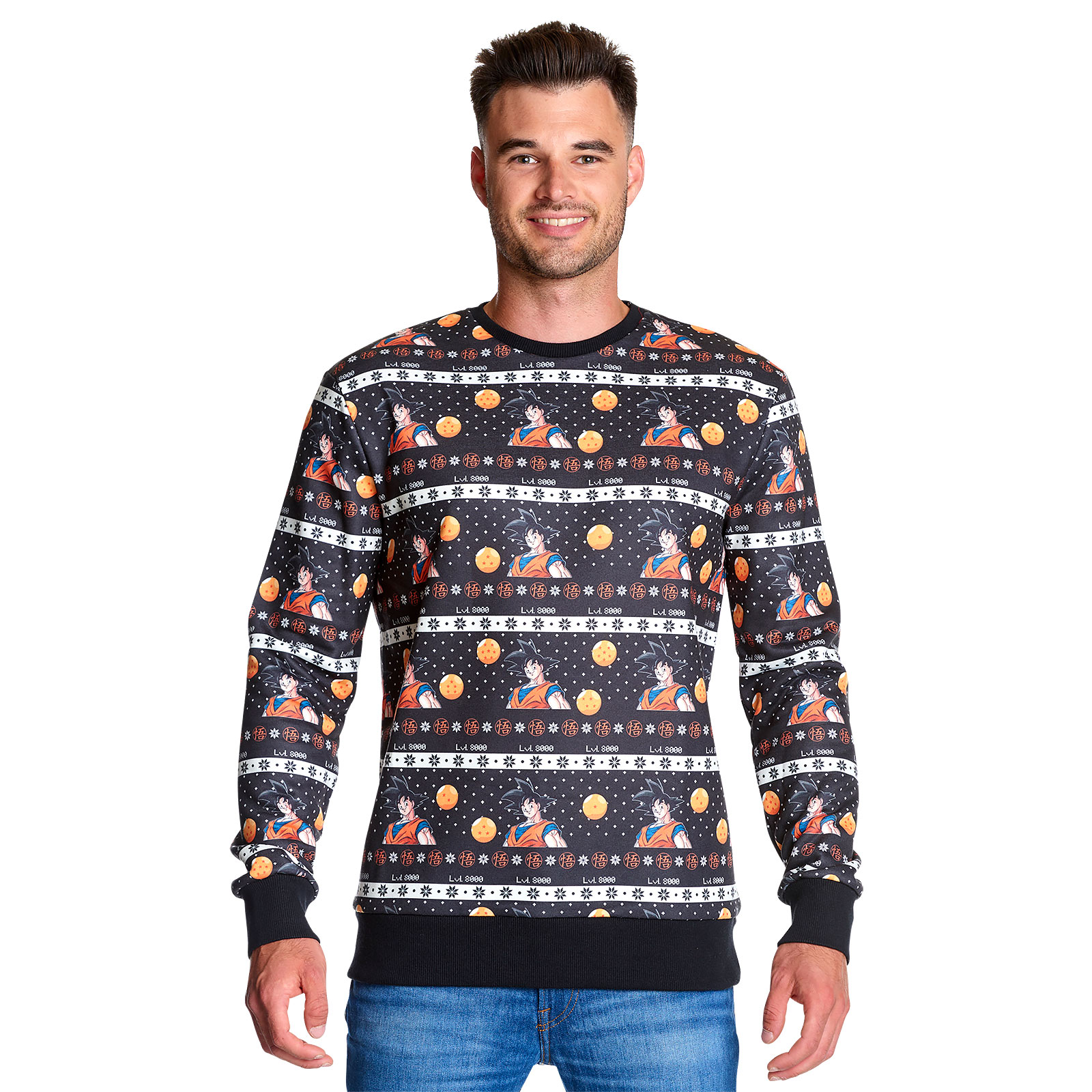 Dragon Ball - Son Goku & Crystal Balls Trui - S - Zwart