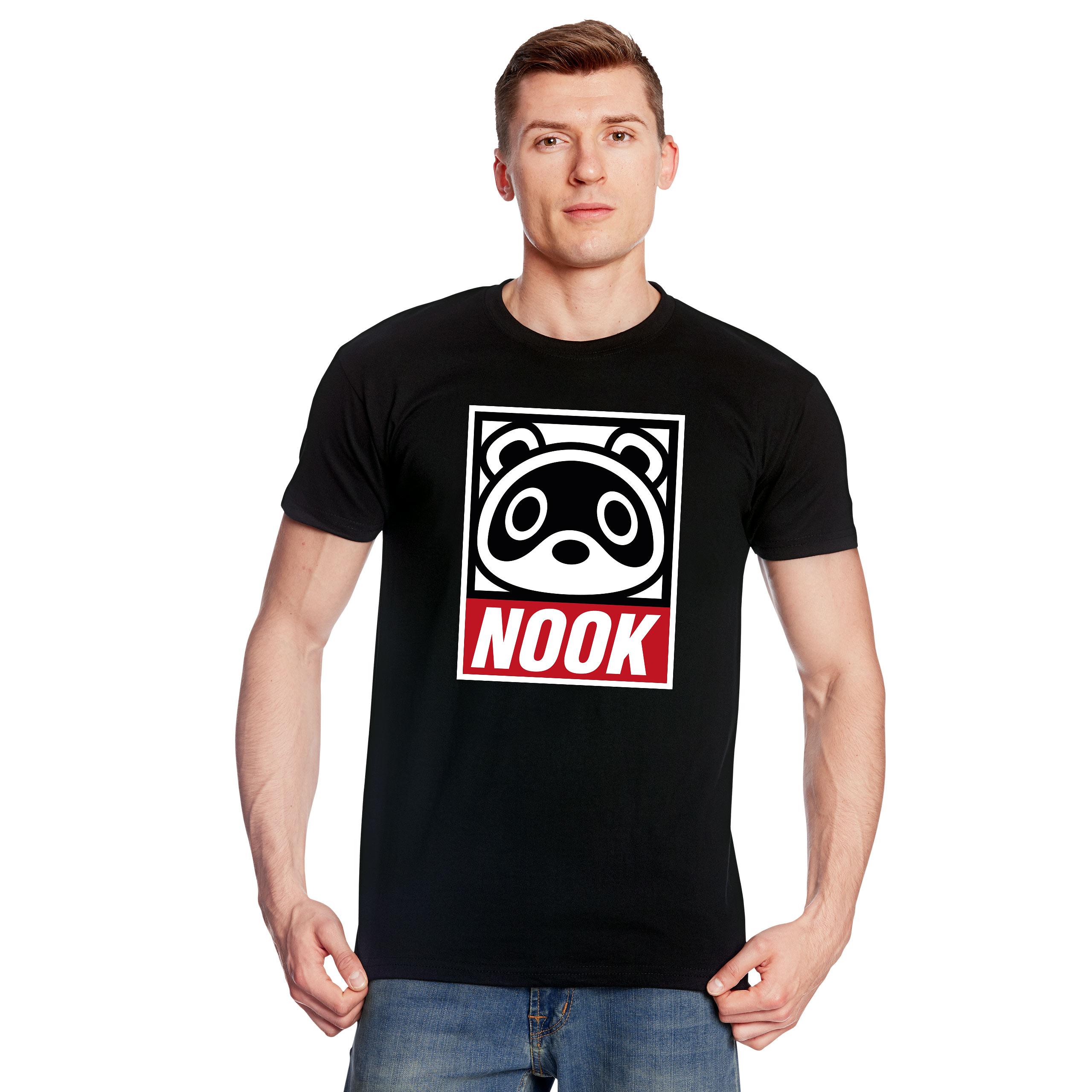Tom Nook T-Shirt for Animal Crossing Fans Black - S - Black