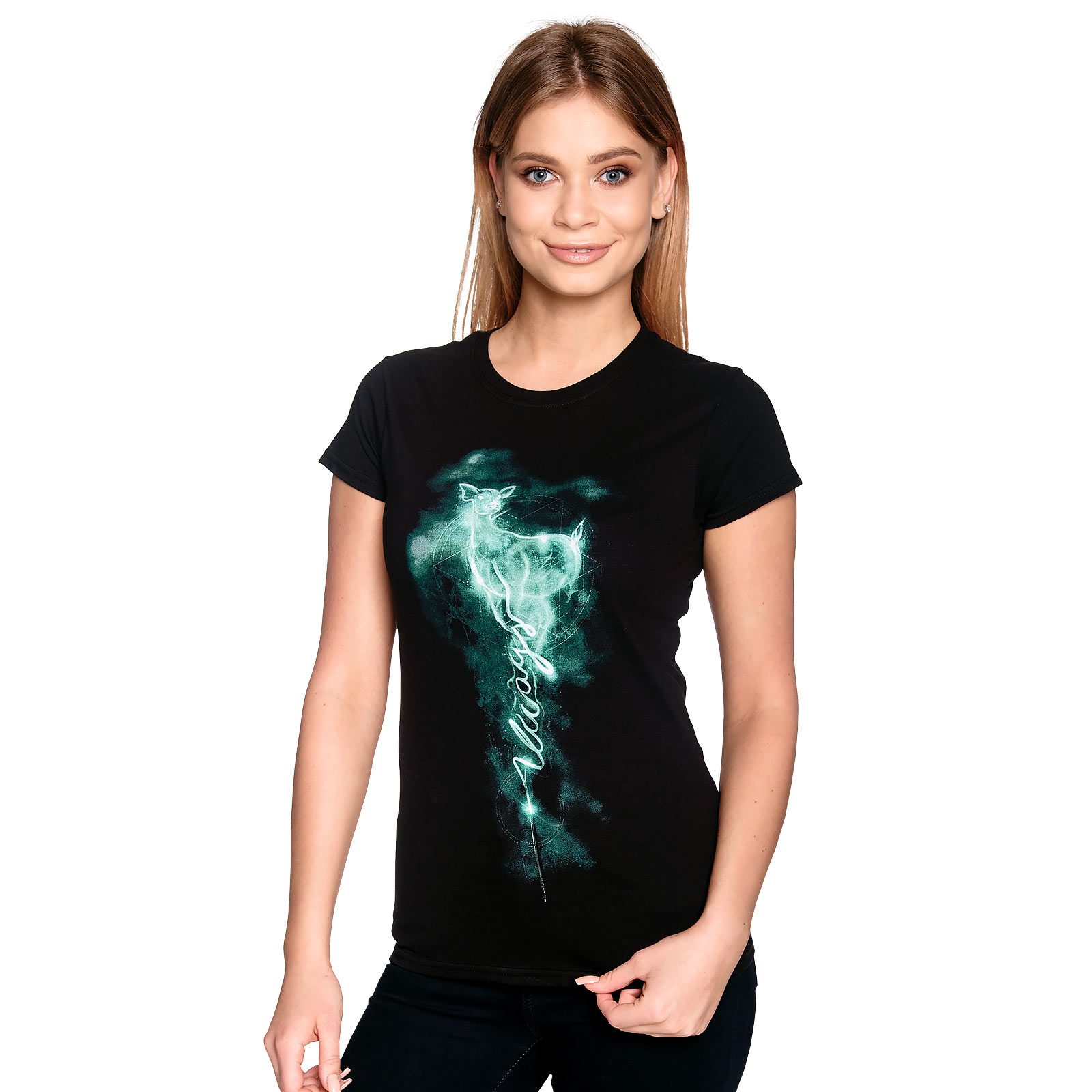 Snape Patronus Always Dames T-Shirt Zwart - Harry Potter - L - Zwart