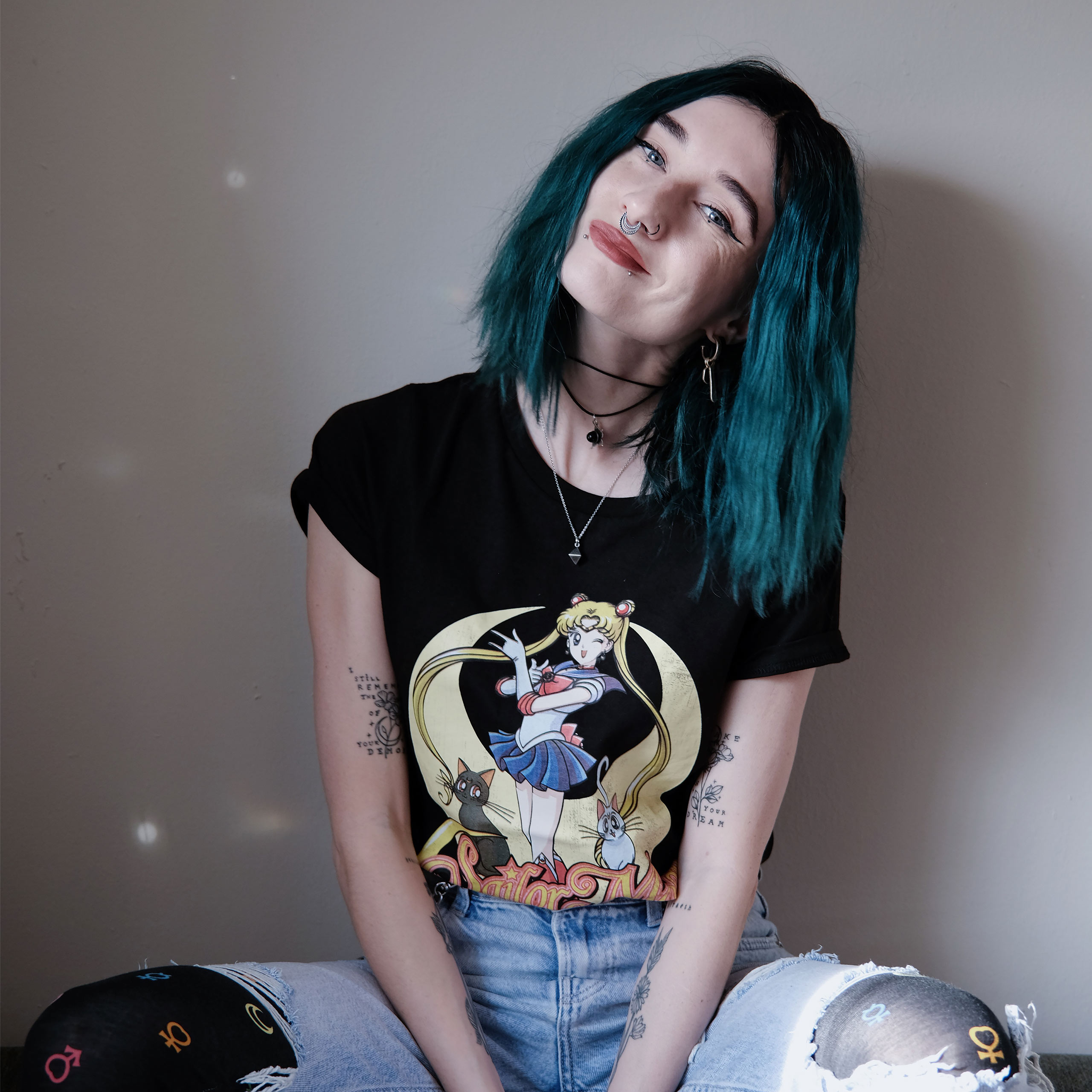 Sailor Moon - Pose T-shirt Dames zwart - L - Zwart