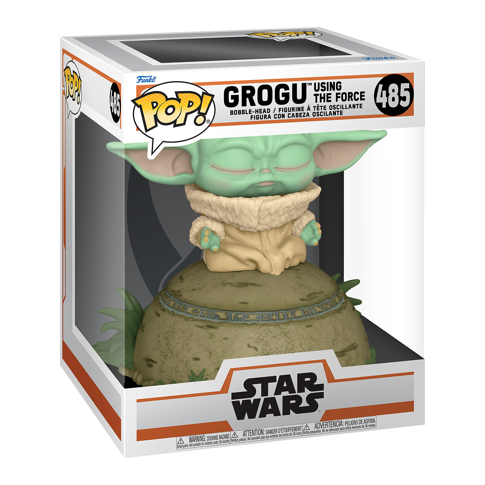 Grogu Using the Force Funko Pop Figure with Light and Sound Effects - Star Wars The Mandalorian - Funko