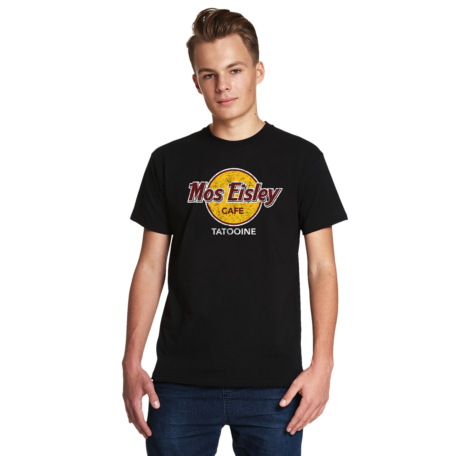 Mos Eisley Cafe T-Shirt für Star Wars Fans schwarz - XL - Schwarz
