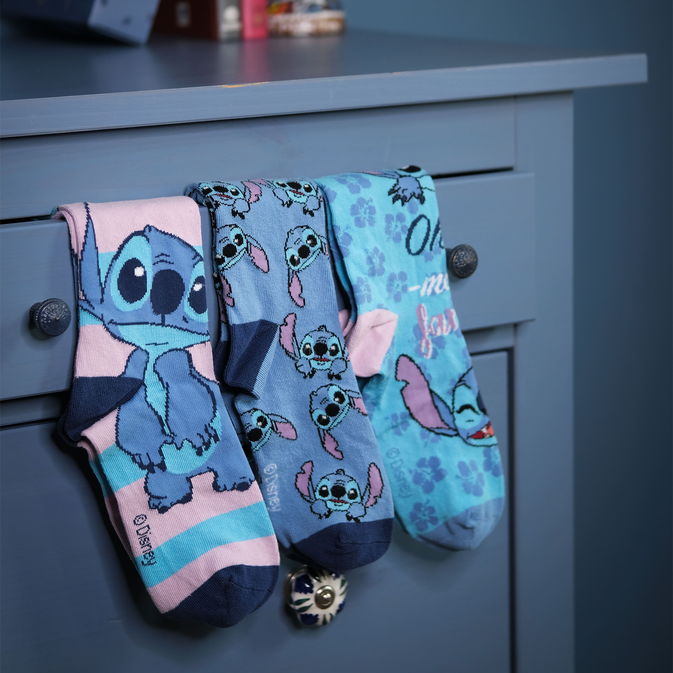 Lilo & Stitch - Set di 3 calze Ohana - 40-46