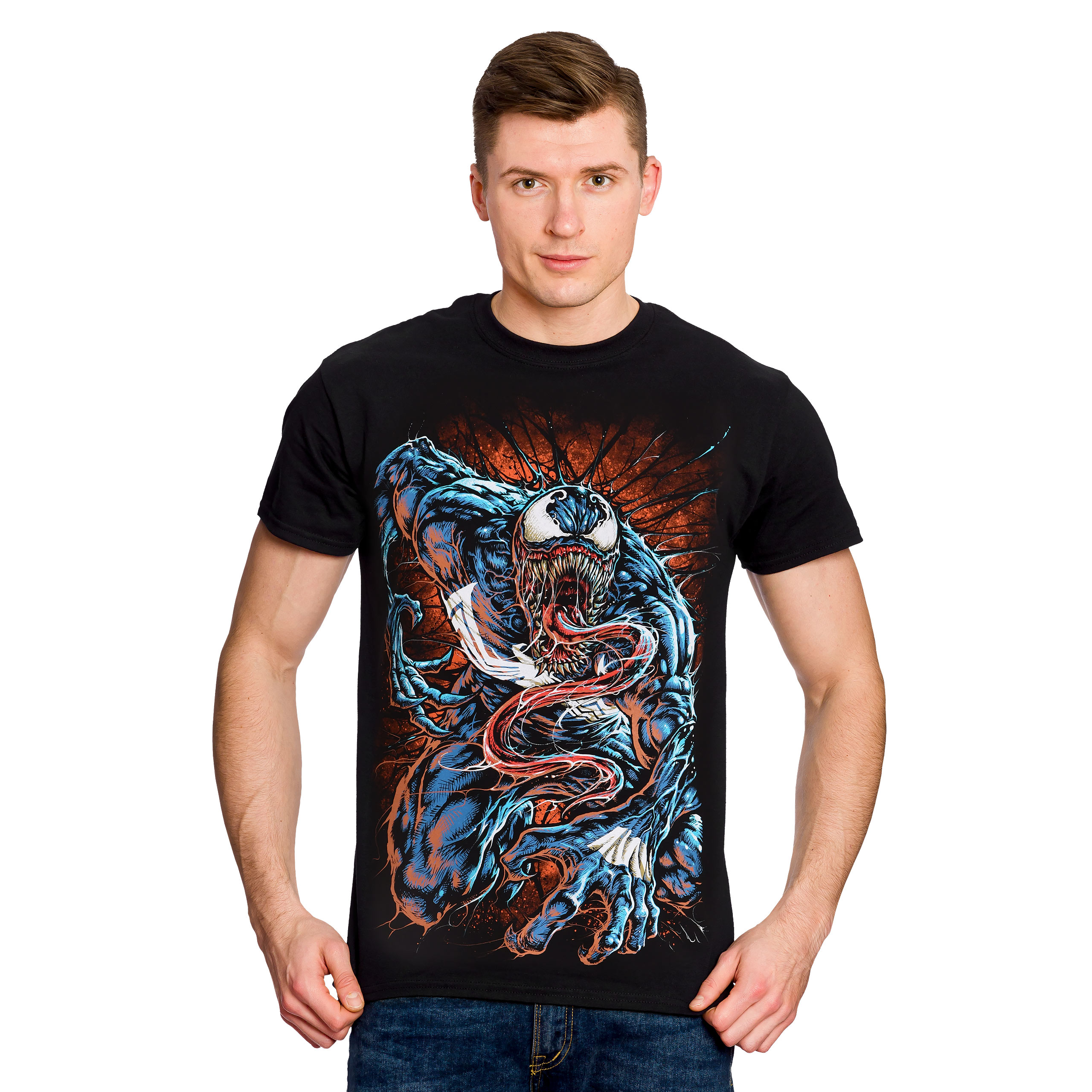 Venom - Sinister Symbiote T-Shirt Zwart - L - Zwart