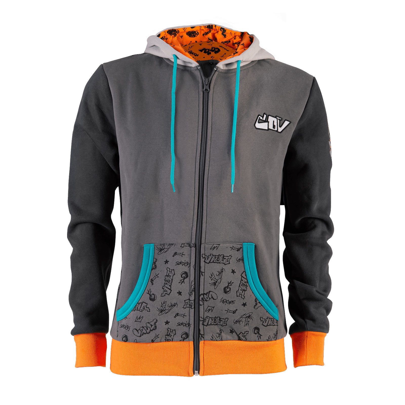 Borderlands 3 - Vault Style Hoodie - XXL - Grijs,Oranje