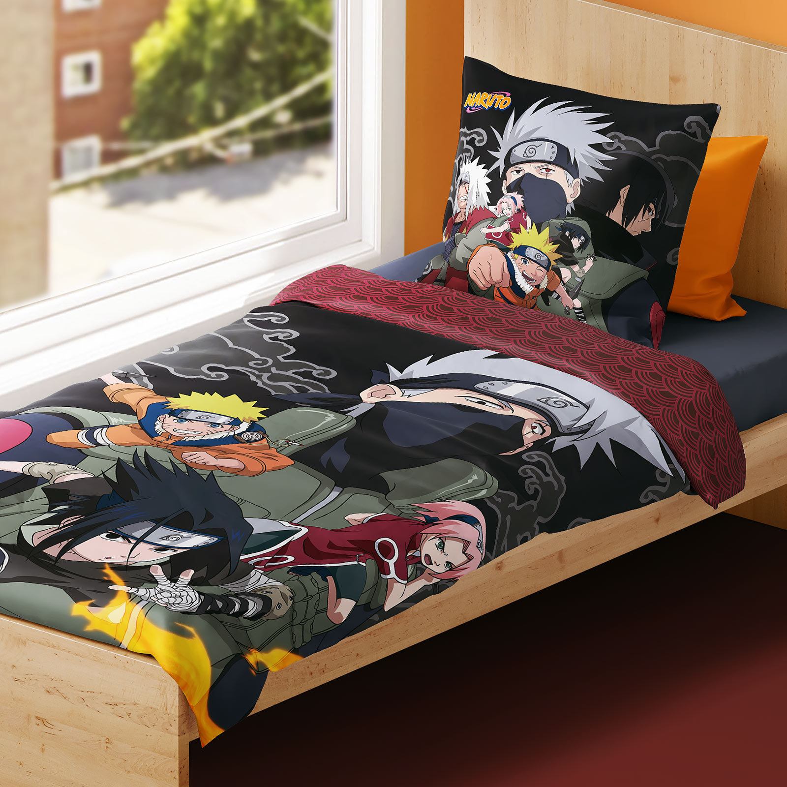 Naruto - Biancheria da letto reversibile Team 7