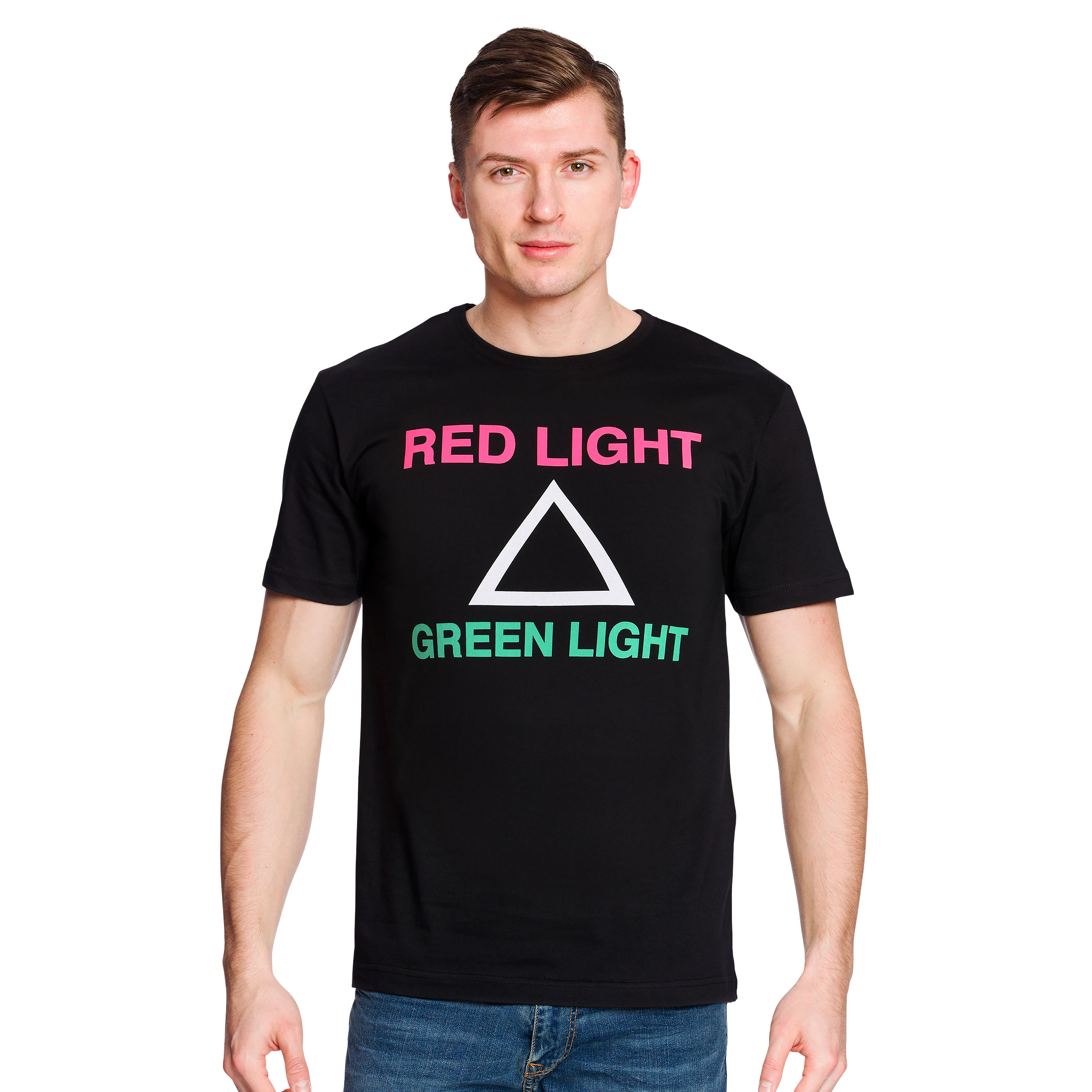 Squid Game - T-shirt Rosso Luce Verde Nero - S - Nero