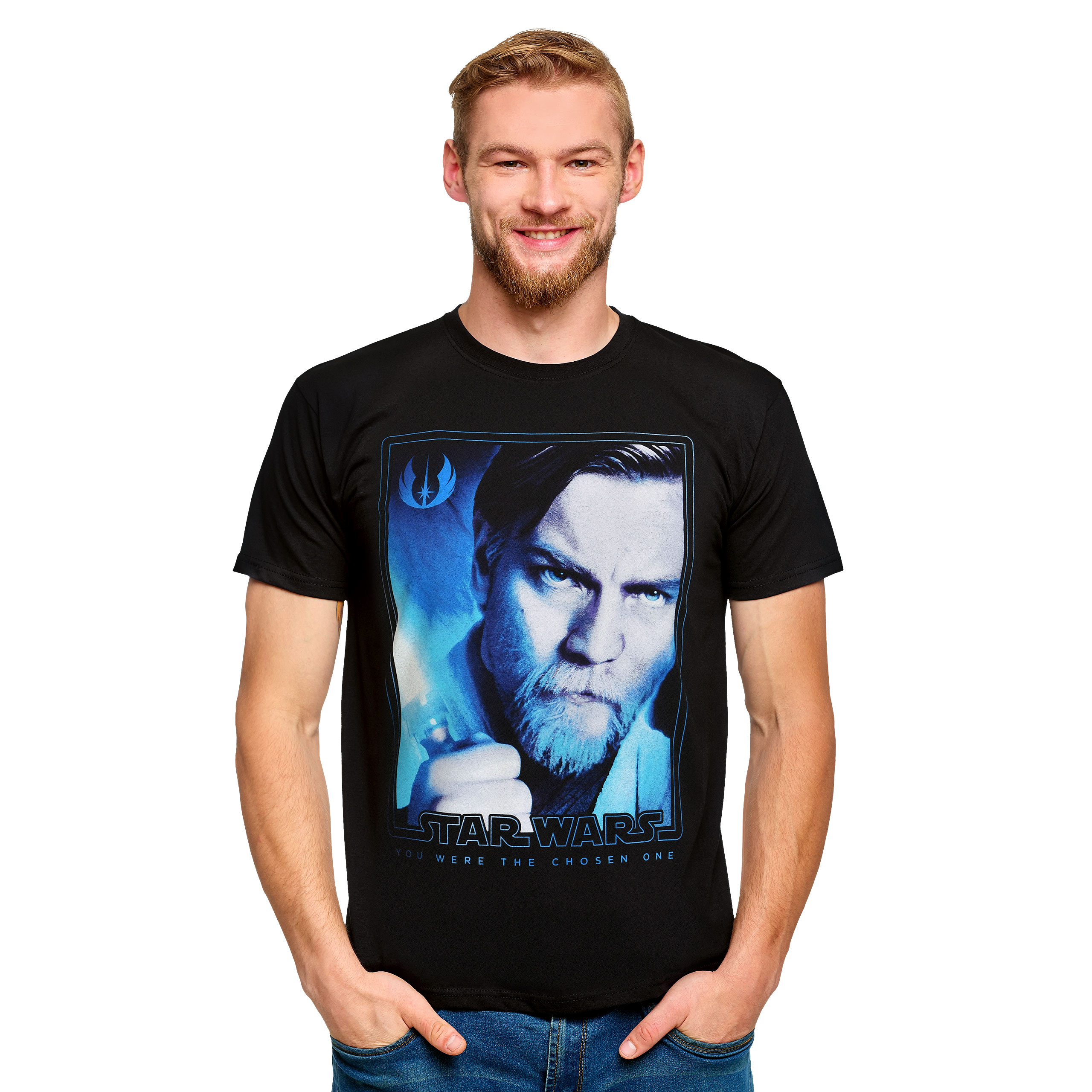 Star Wars - Obi-Wan Kenobi Poster T-shirt Zwart - M - Zwart