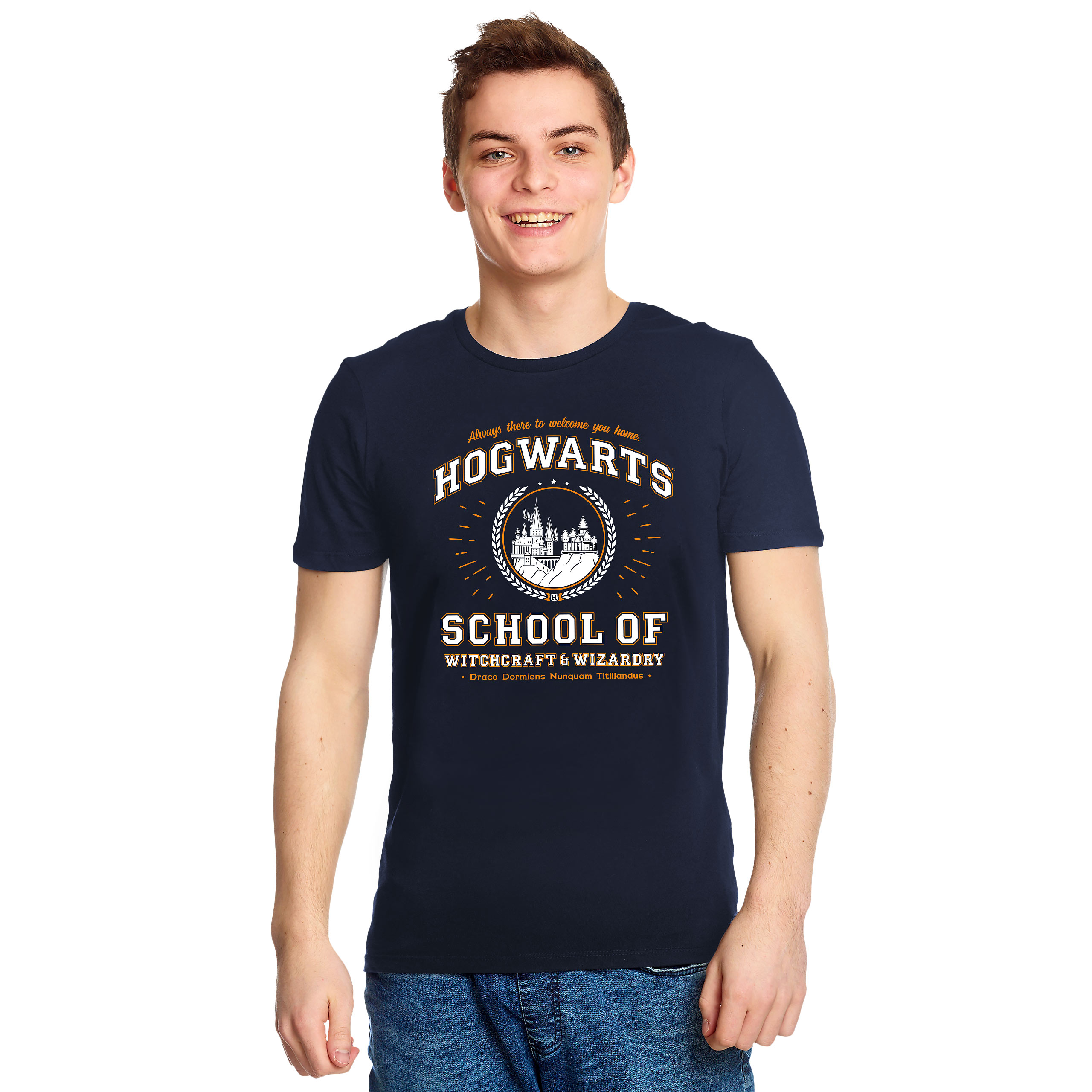 Hogwarts School T-Shirt - Harry Potter - XL - Blau
