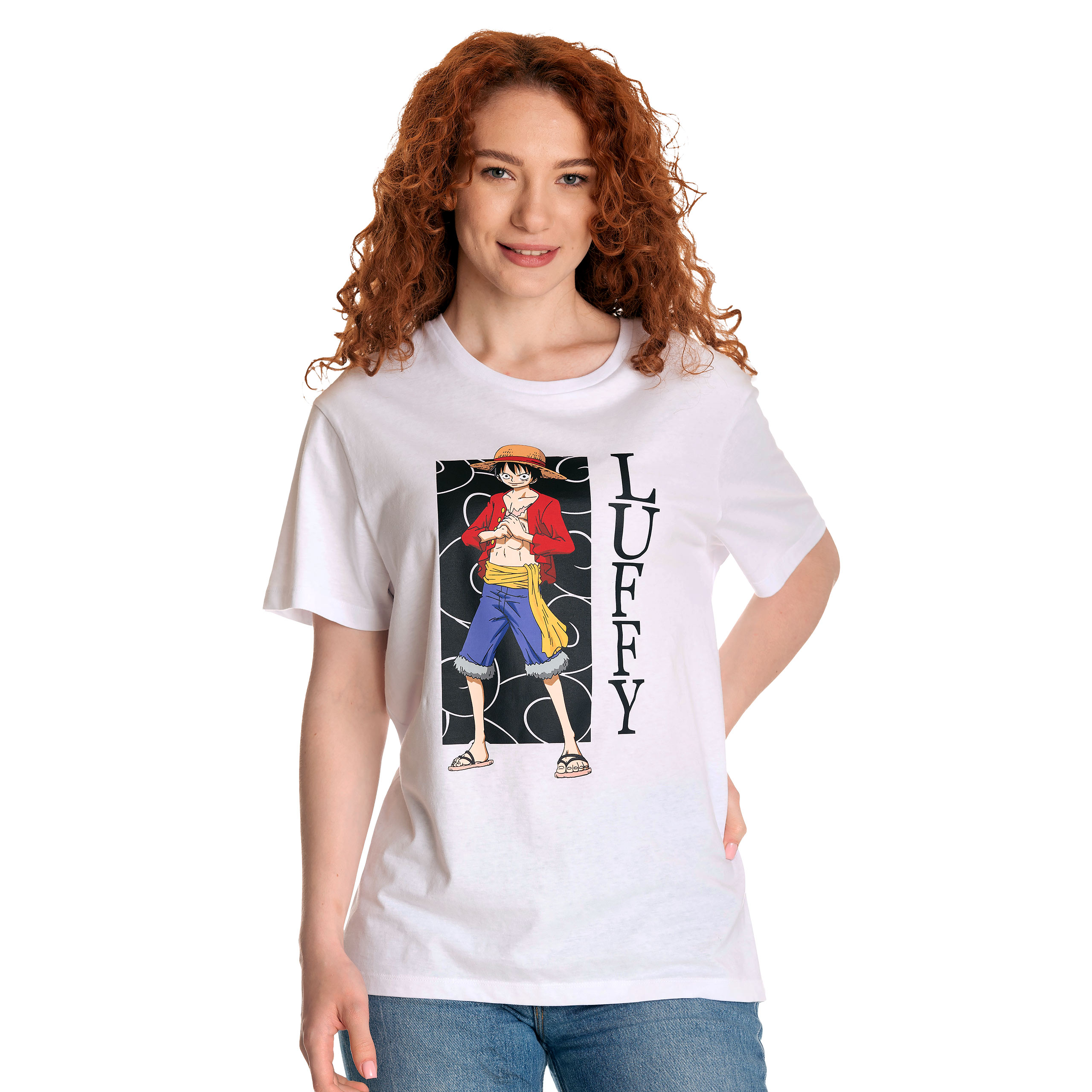 One Piece - T-shirt bianca di Luffy - XXL - Bianco