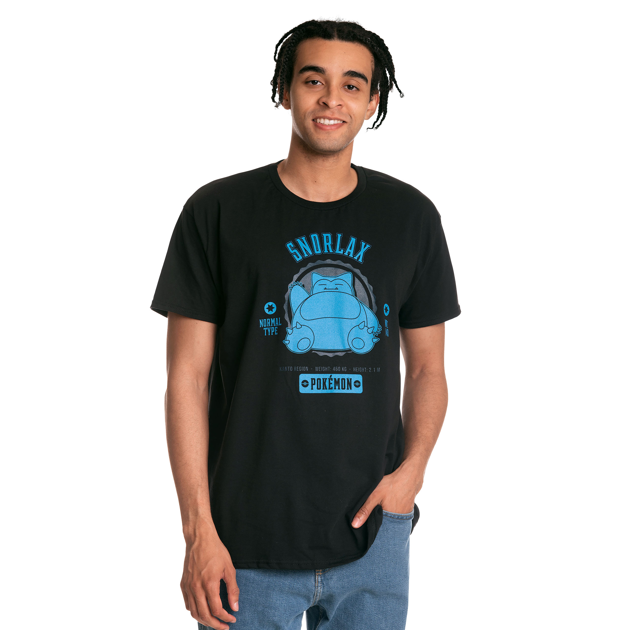 Pokemon - Maglietta da college Relaxo nera - XXL - Nero