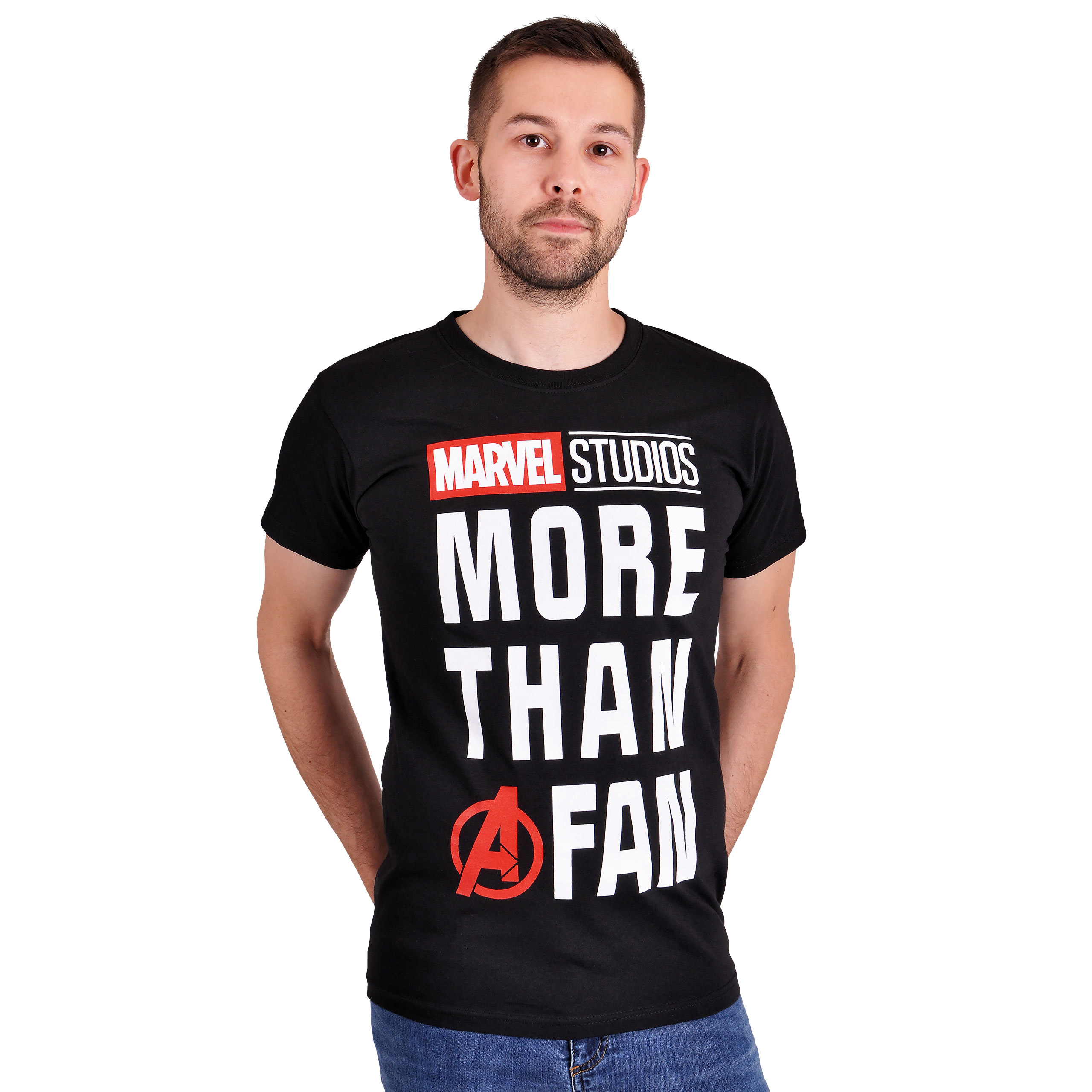 Marvel - More Than A Fan T-Shirt black - S - Black