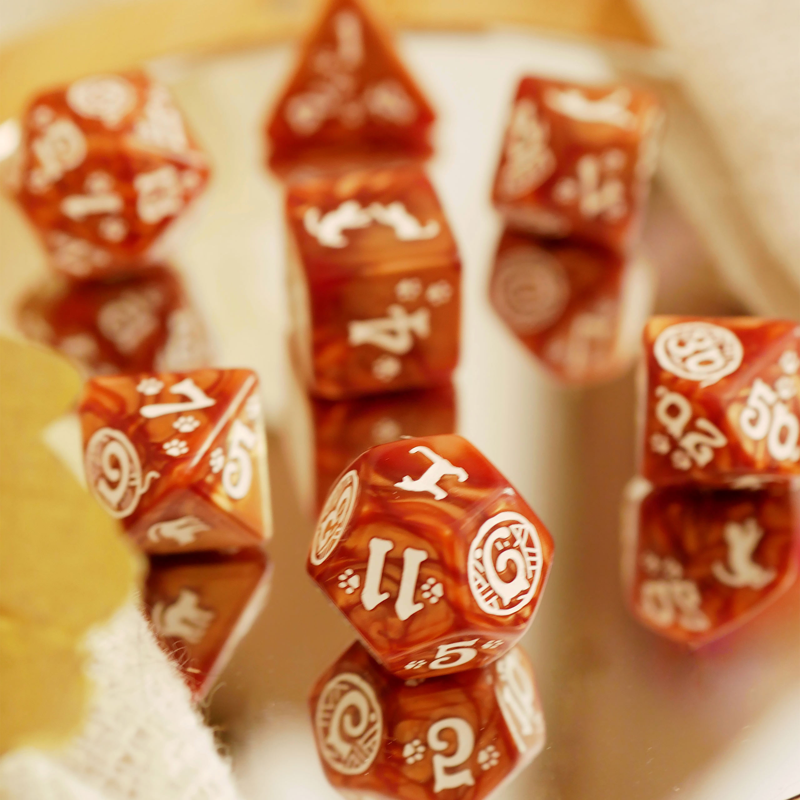 Cats - Muffin RPG Würfel Set 7tlg