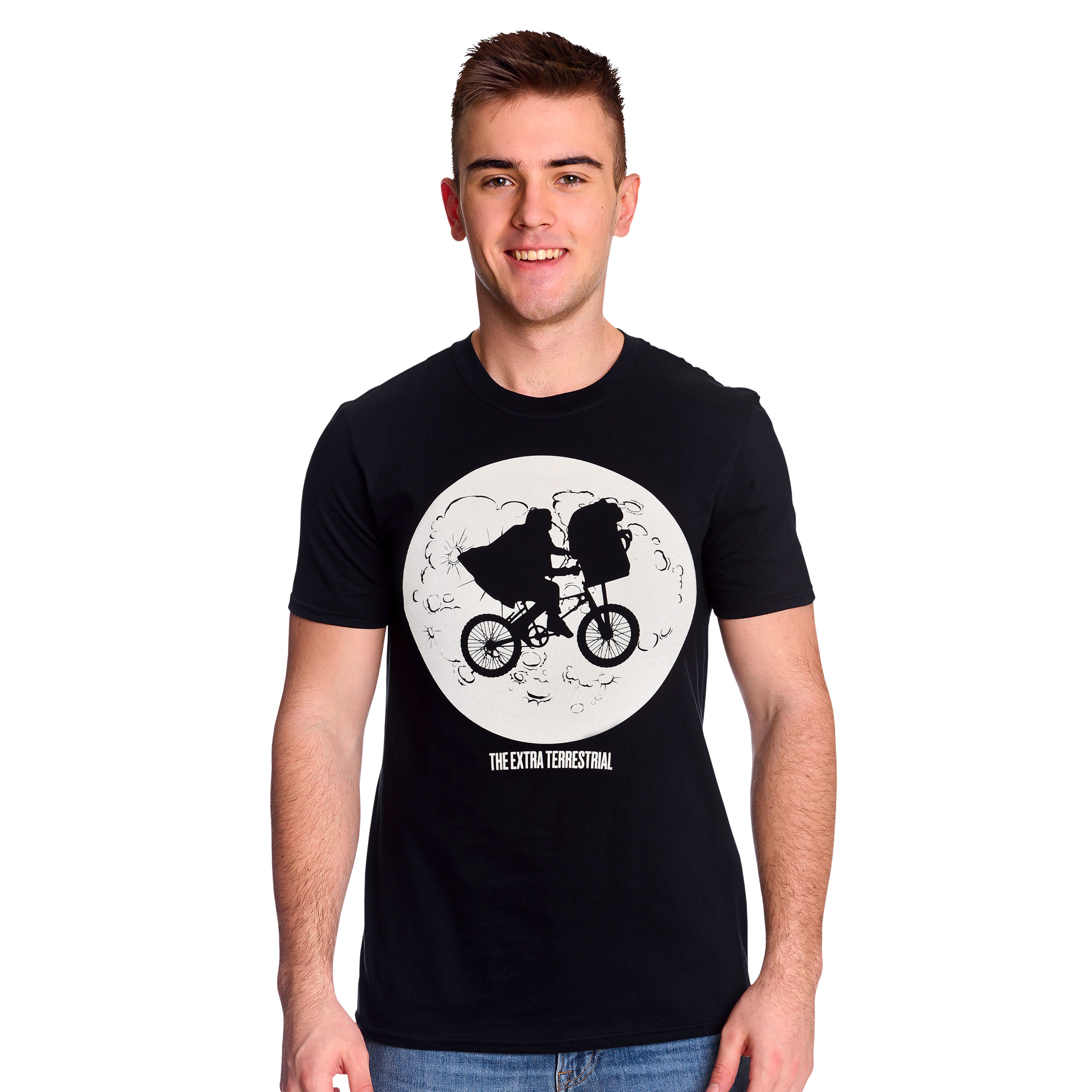 E.T. - T-shirt Moonlight Shadow nera - S - Nero