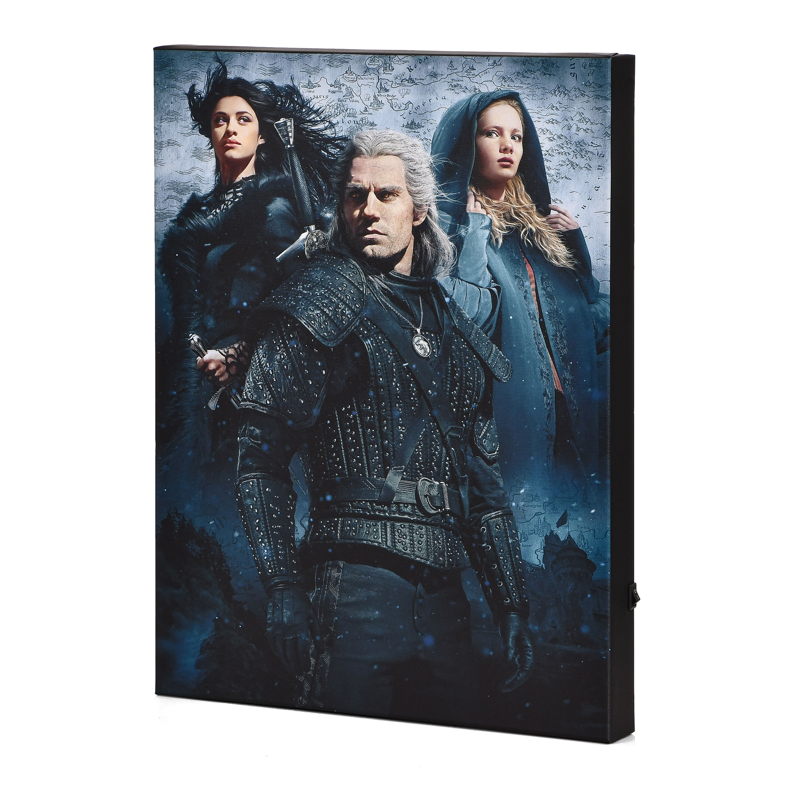 Witcher - Ciri, Yennefer & Geralt Wall Picture with Light - Pyramid International