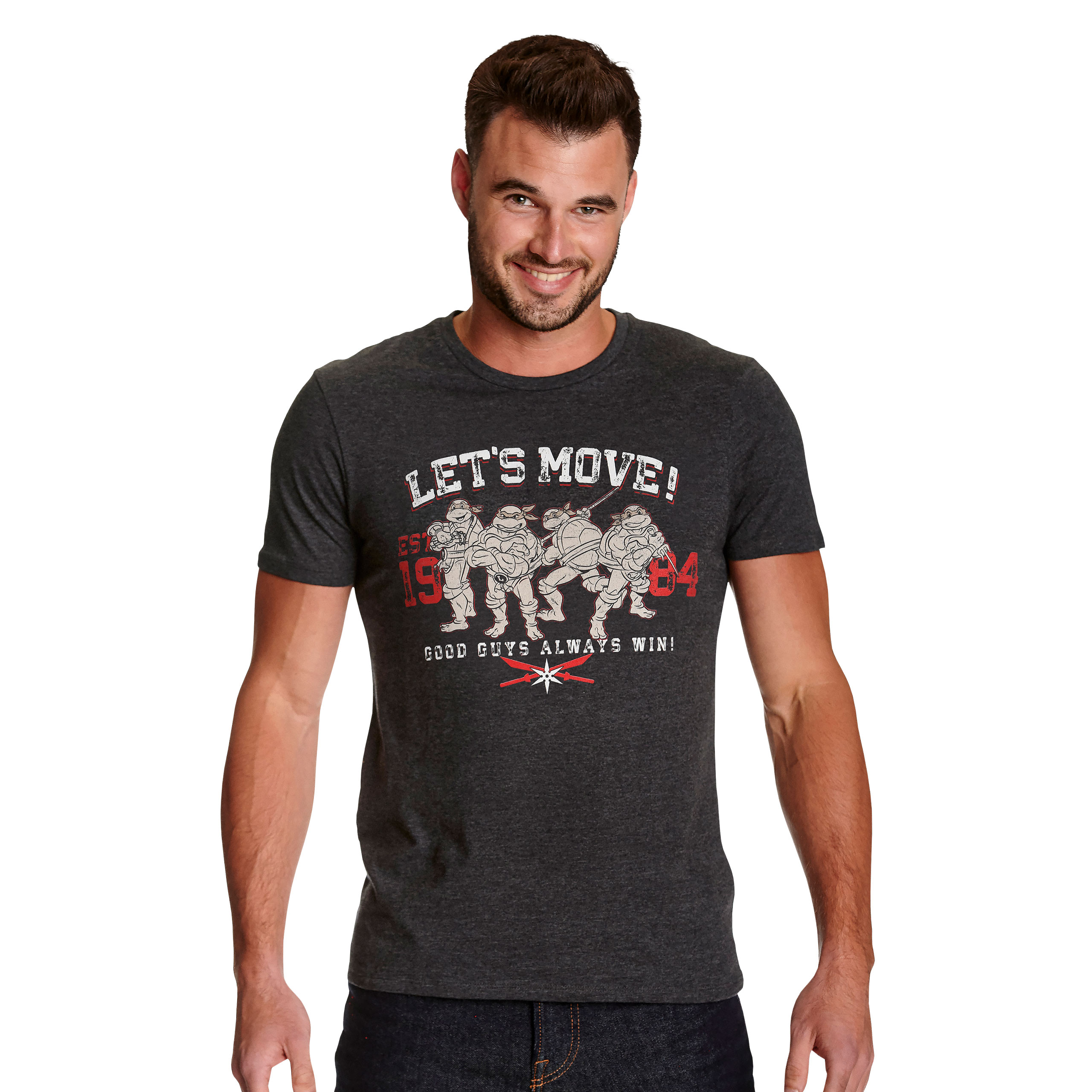 Teenage Mutant Ninja Turtles - Lets Move! T-Shirt - S - Grau