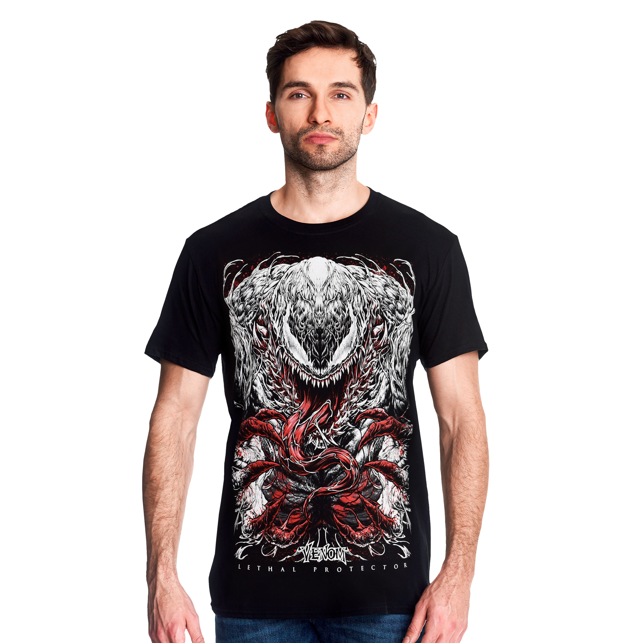Venom - Zwart Wit & Bloed T-shirt zwart - L - Zwart